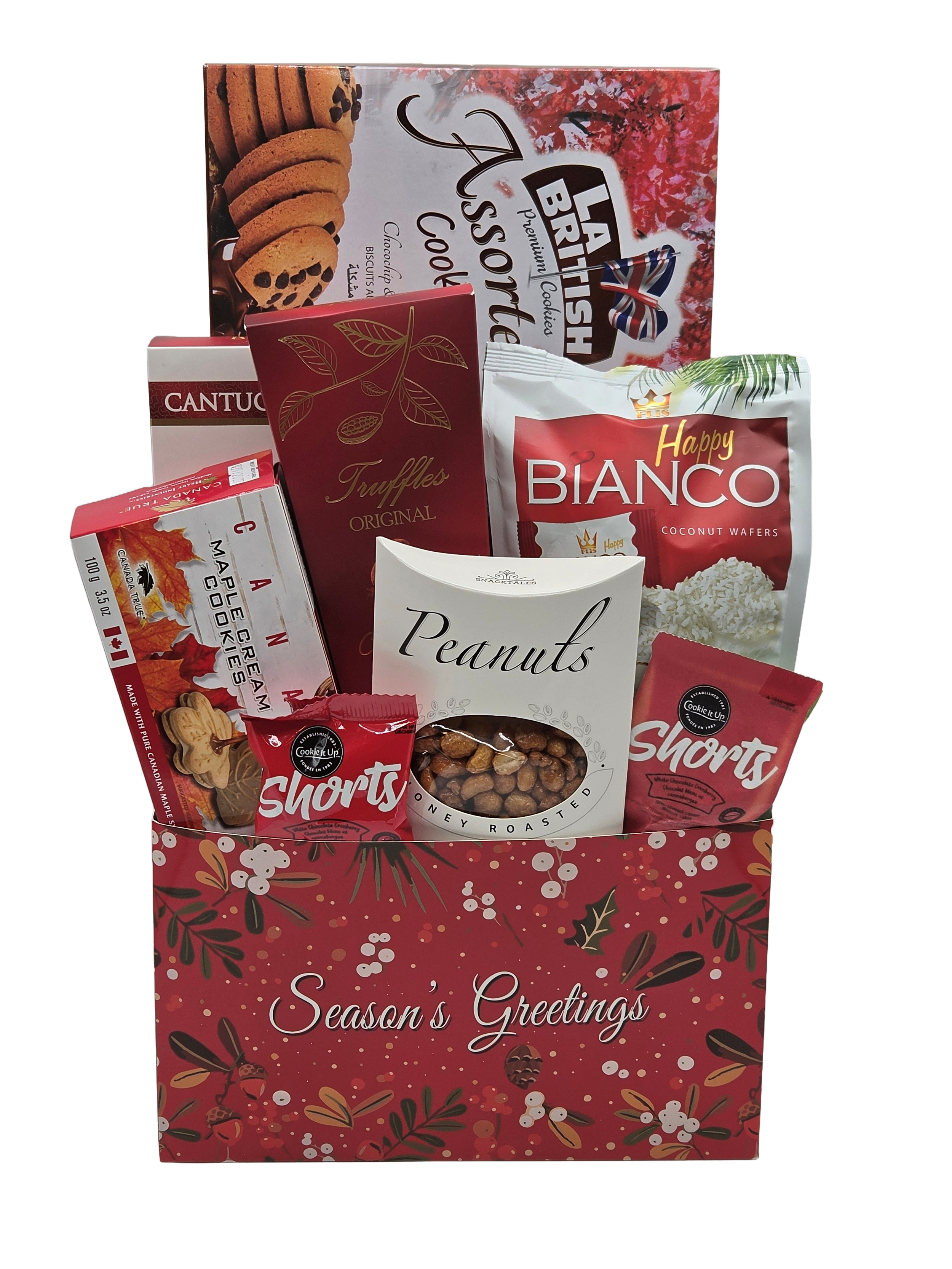 Season's Greeting Christmas Basket