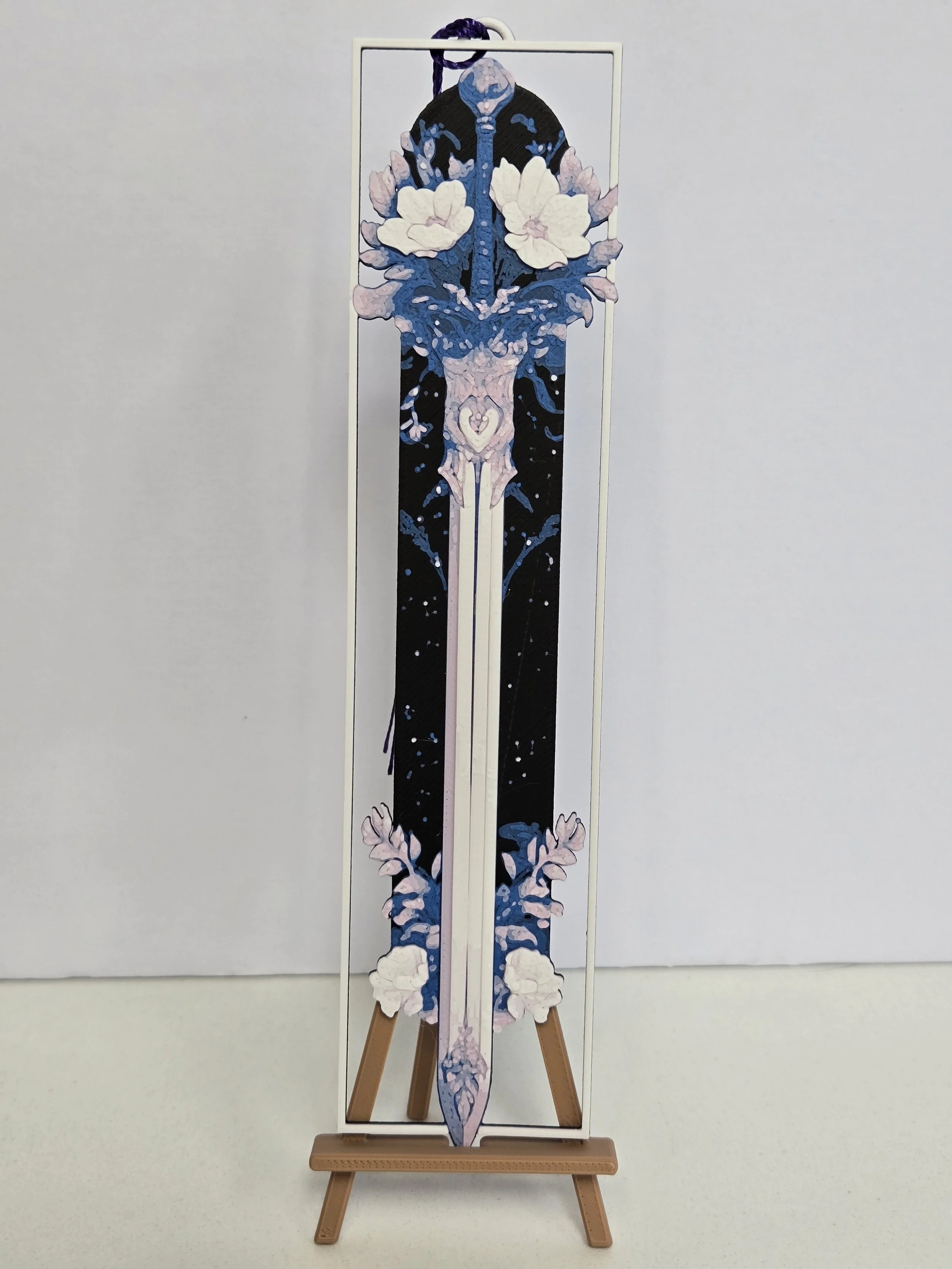 Blade and Blossom Framed Bookmark
