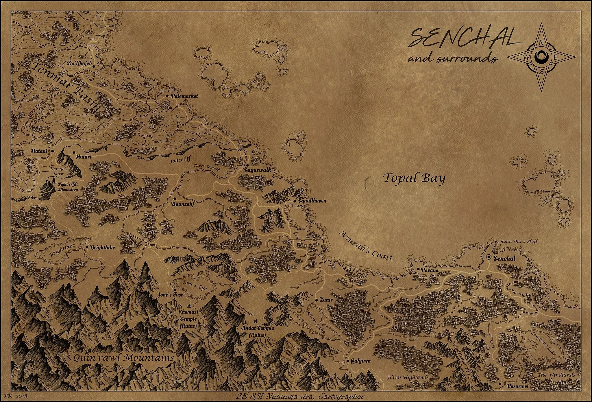 Senchal and Surrounds - the Elder Scrolls (Digital, Photoshop)