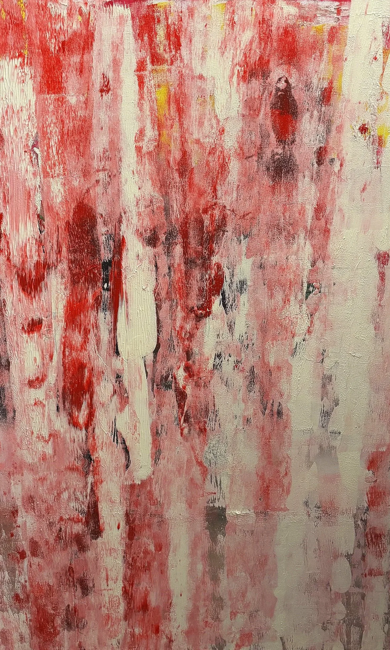 PURE HAPPINESS I 
Acryl, Spray & Lackstift auf Leinwand I
150 x 100 cm I
2026 I
€ 1.900,-