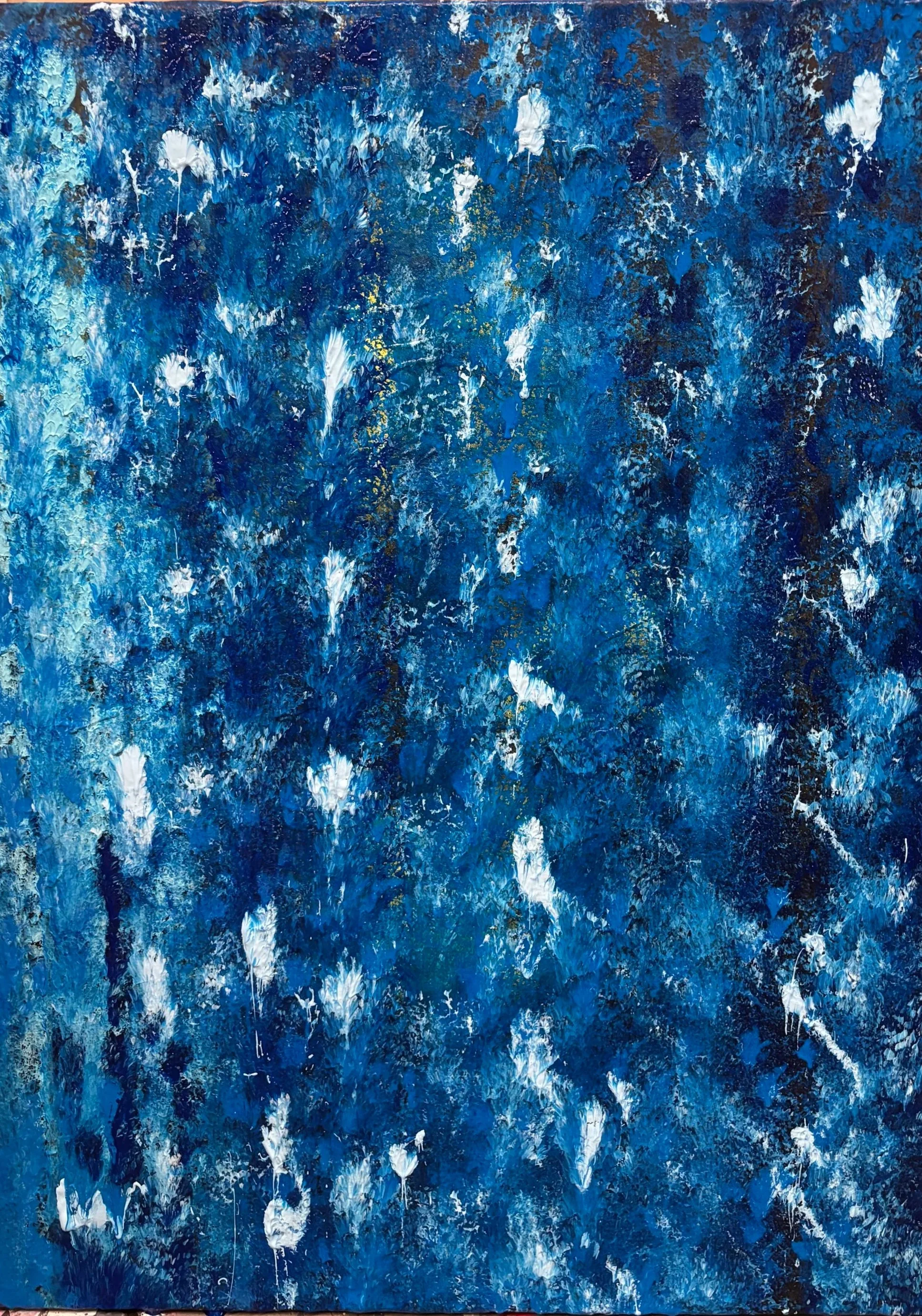 INTO THE BLUE I
Acryl auf Leinwand I
90 x 60 cm I
2026 I
€ 1.300,-