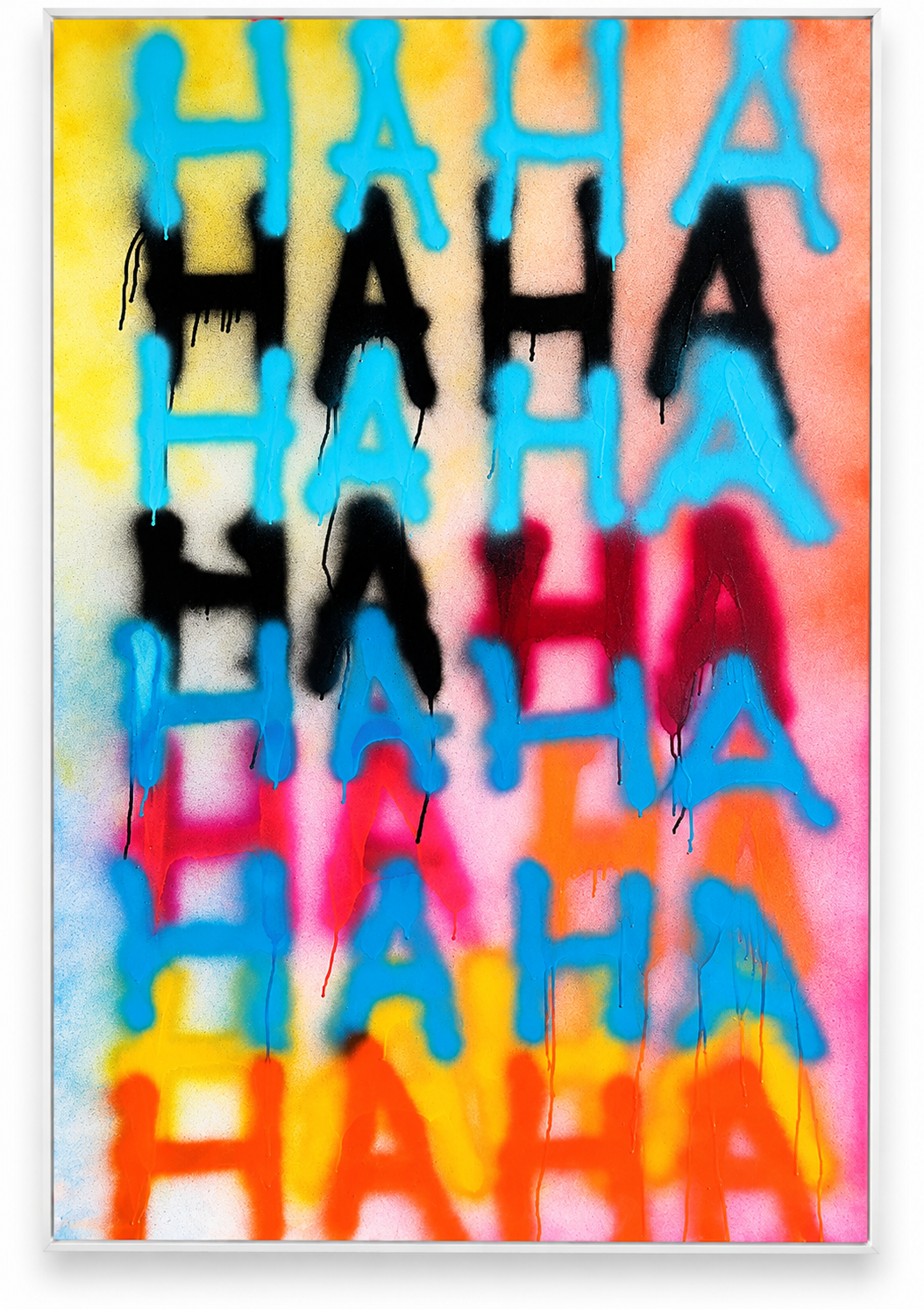 HAHA I
Acryl und Spray auf Leinwand I
150 x 100 cm I
2025