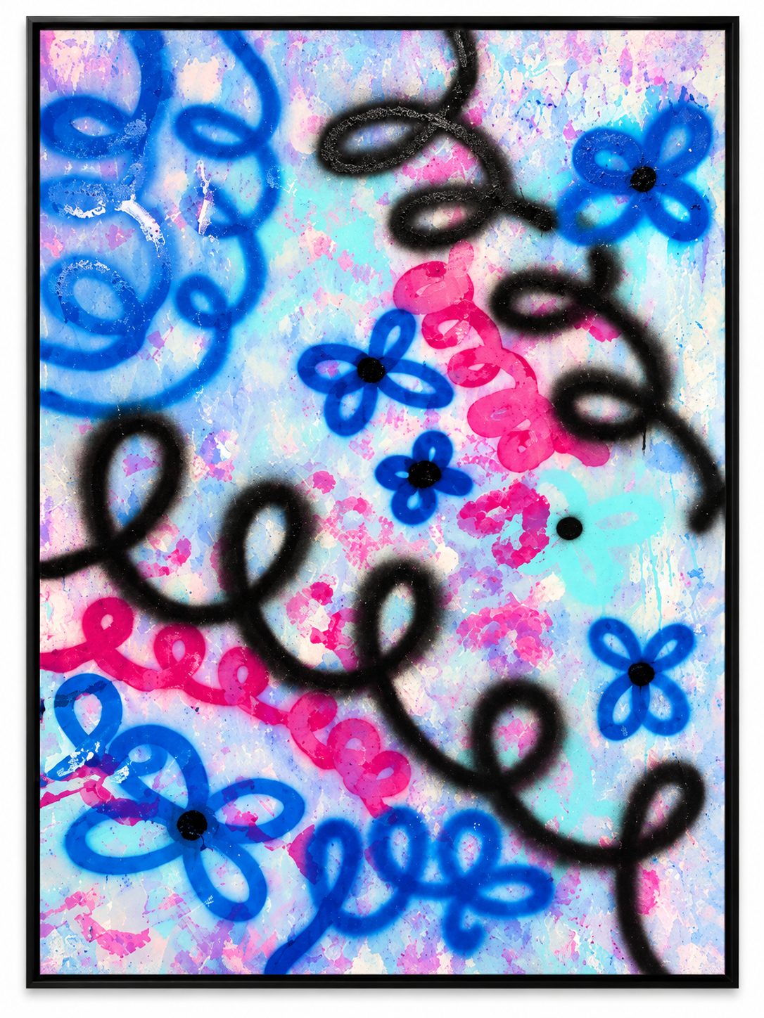 FLOWERS 3.0 I
Acryl und Spray auf Leinwand I
150 x 100 cm I
2026