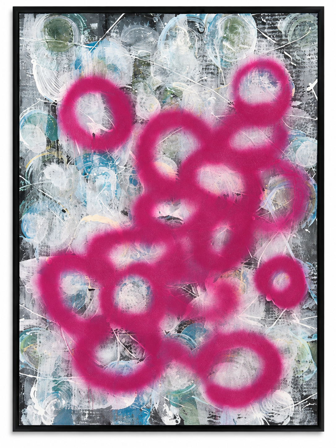 OHNE TITEL I
Acryl und Spray auf Papier I
80 x 60 cm I
2023