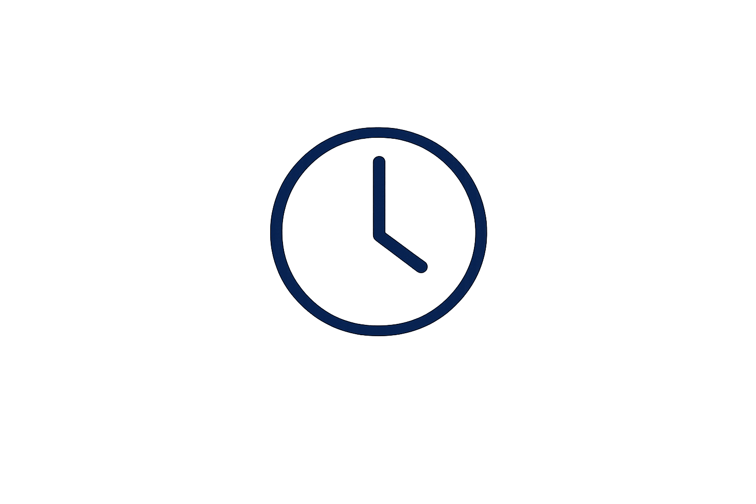 Reloj con manos que marcan las 3 en punto.