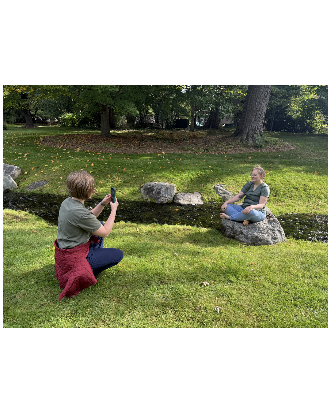 Small business marketing content and photography session hosted by Made Up Media in a Mid Michigan park.