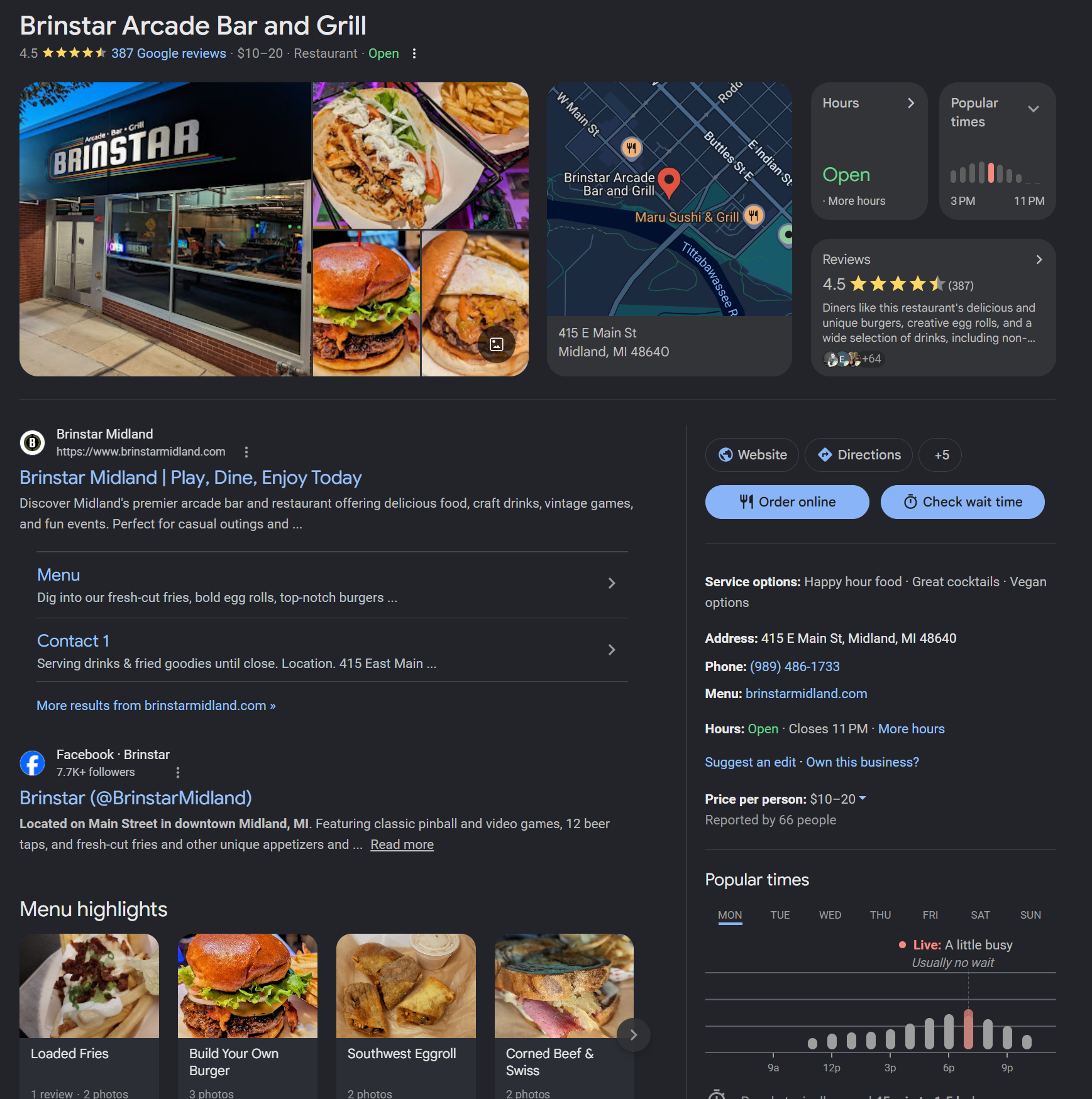 Google Business Profile optimization and local SEO by Made Up Media for Brinstar in Midland, Michigan.