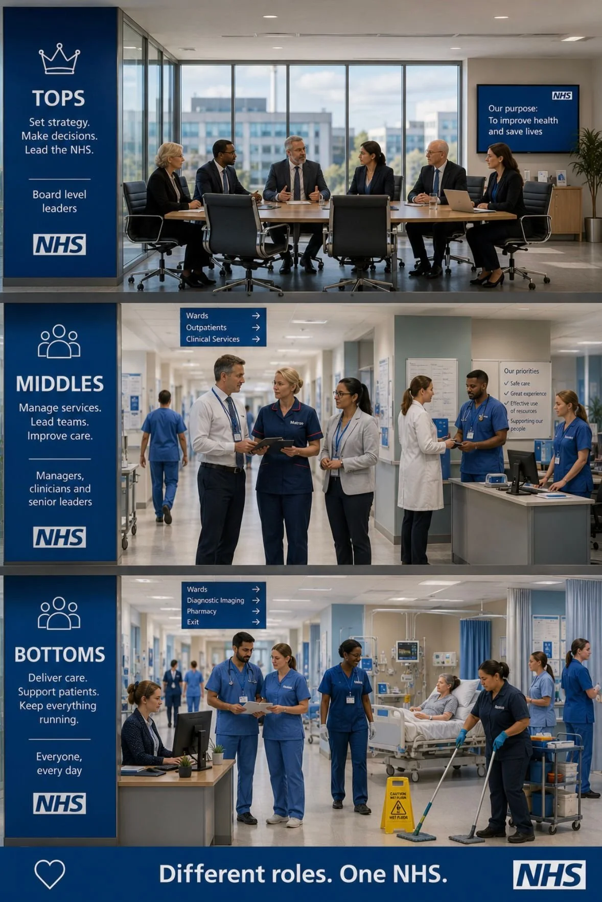 Tops, Middles and Bottoms: Why We Misunderstand Each Other in the NHS