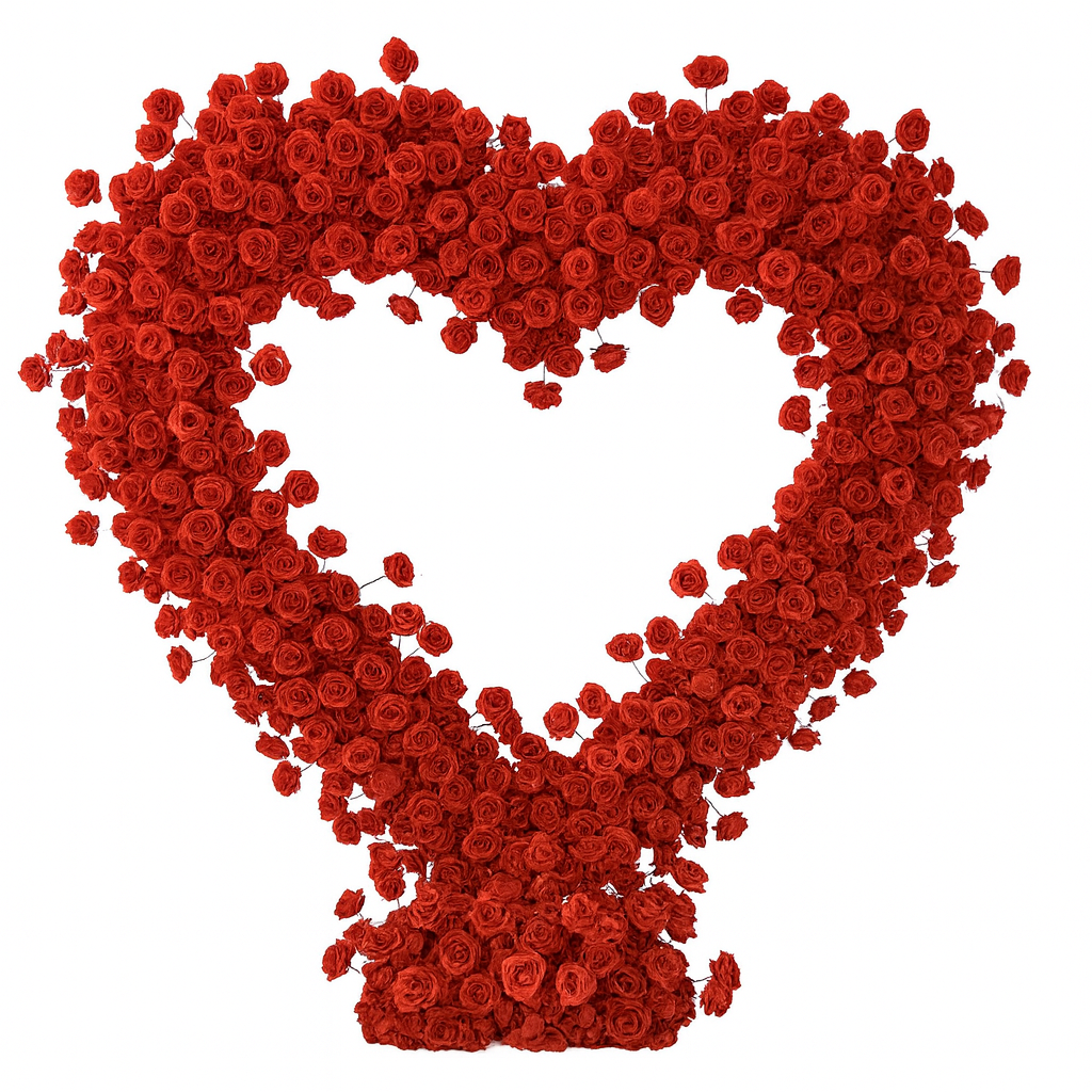 Ruby Red Rose Arch Backdrop