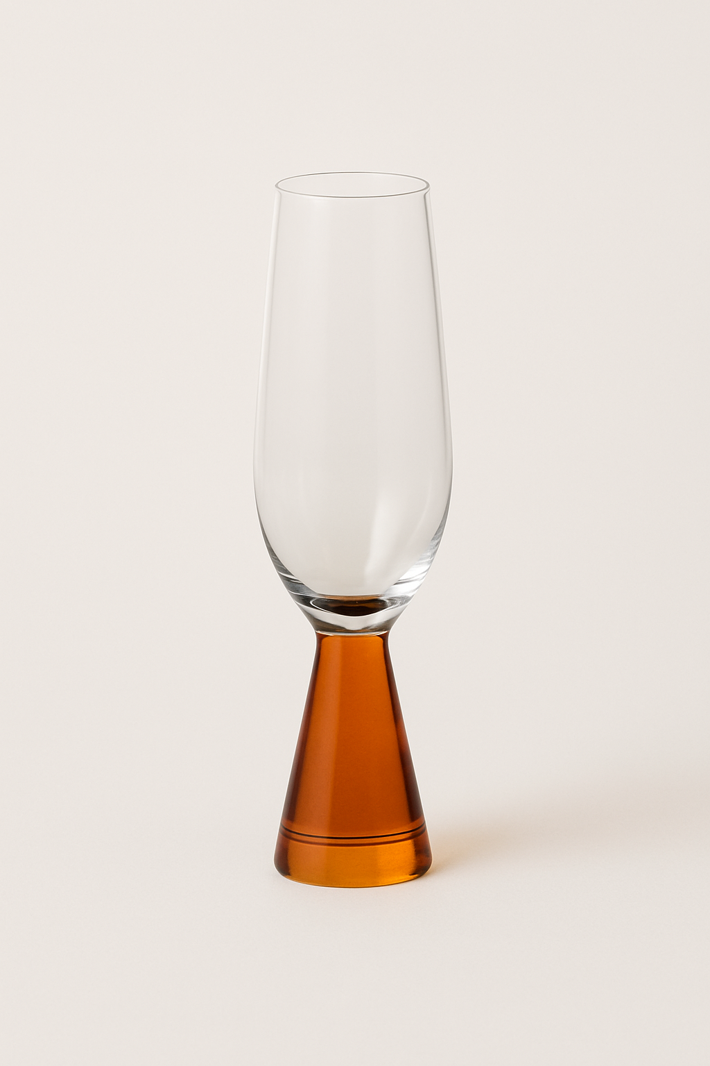 Ikoyi Champagne Flute — Amber Stem