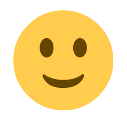 Smiling yellow emoji face