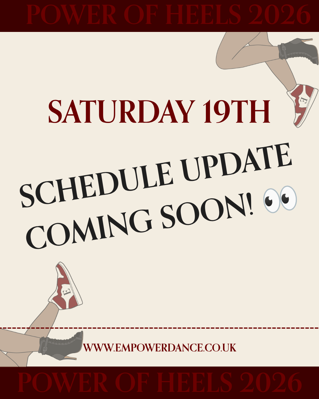 🌟 The Power of Heels 2026 Day Ticket - Saturday