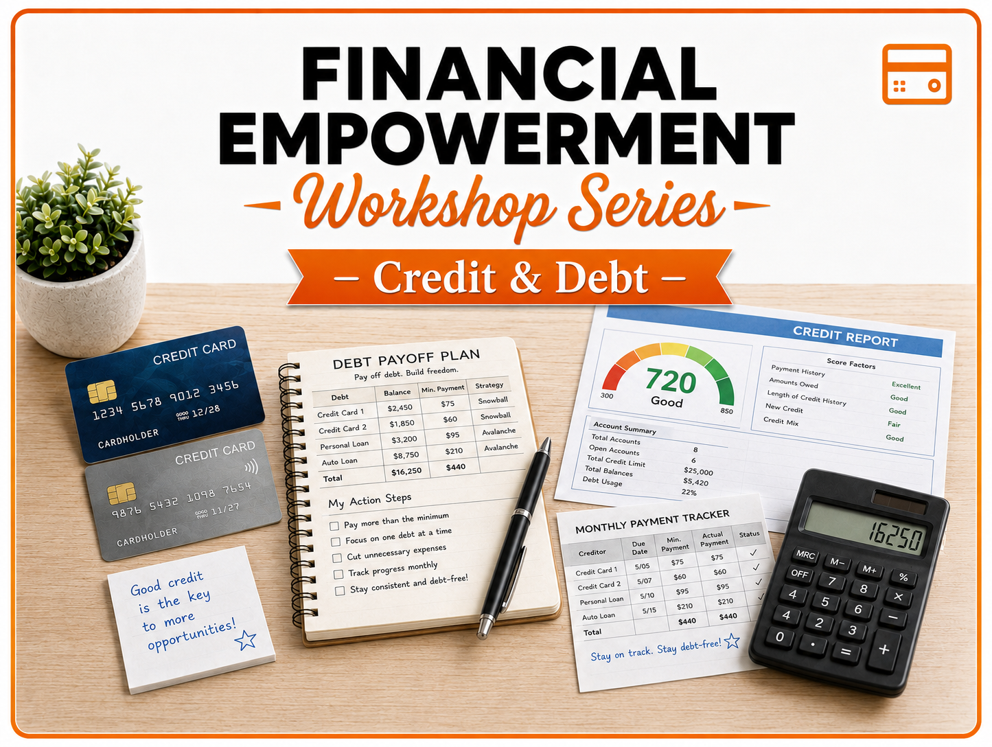 Understanding Credit & Debt workshop: credit reports, credit scores, interest, debt repayment, and predatory lending affect their future. The workshop helps youth understand safe ways to build credit and avoid harmful financial products