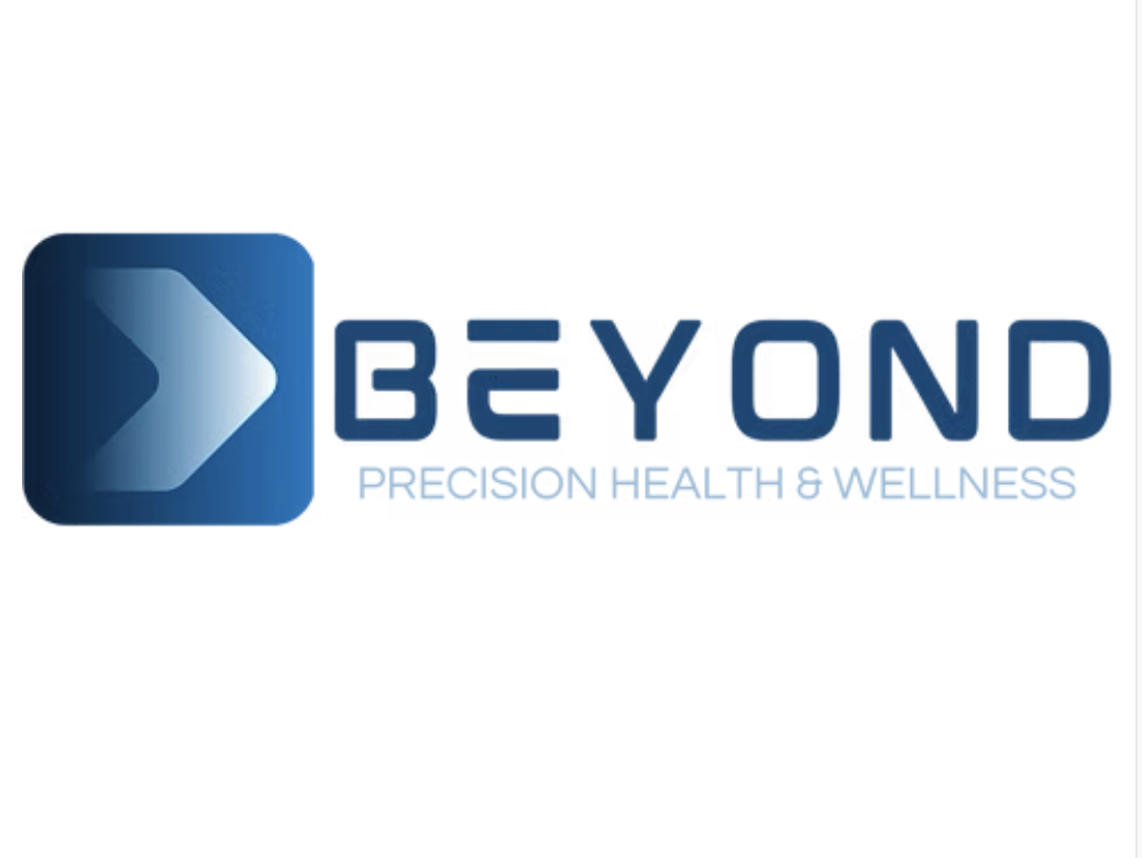 Beyond logo with a blue arrow icon and the text 'BEYOND Precision Health & Wellness'
