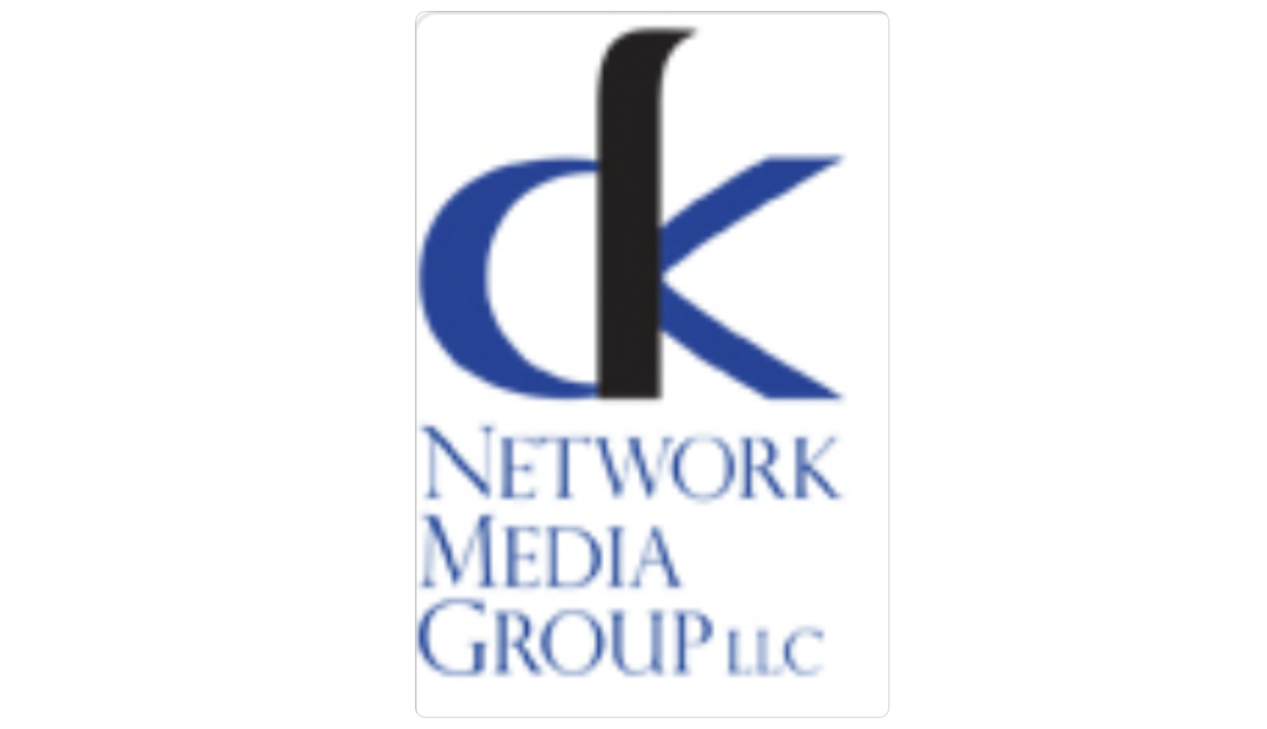 Logo of CK Network Media Group LLC with stylized letters CK and text below reading 'Network Media Group LLC'