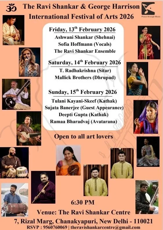 The Ravi Shankar & George Harrison International Festival of Arts 2026