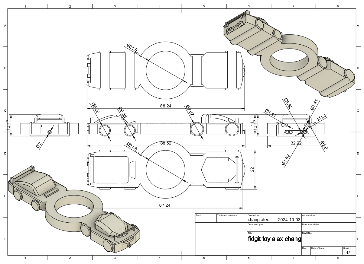 This is the draft for "Slowly Drifting." Consider that this is the toy that 3-year-old children could use; I have cancel the wings for the final one, which, as you can see on the photo,