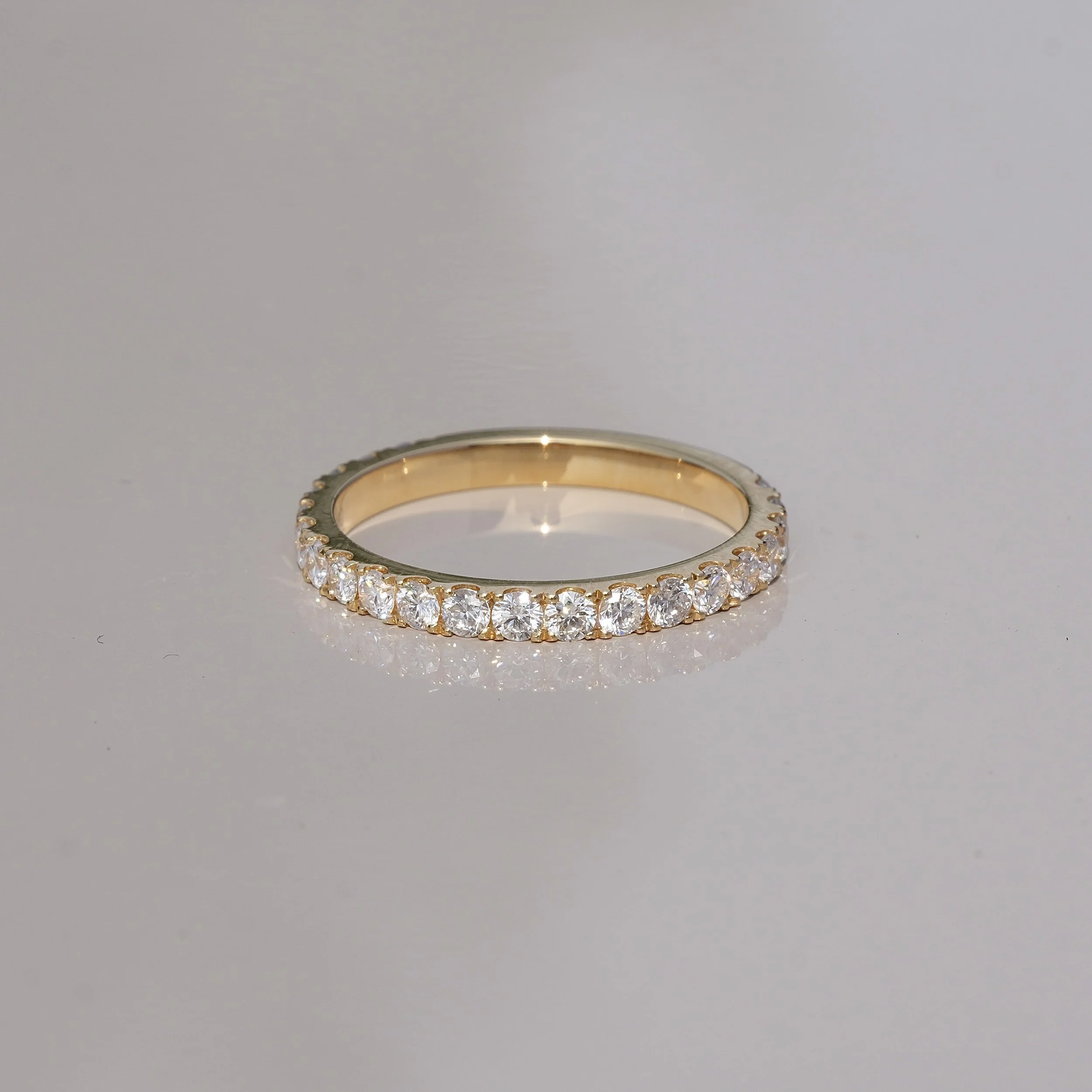 Women's Diamond Wedding Band in 18K Yellow Gold with 0.73ct  Diamonds –Box View | Eighty8Diamonds