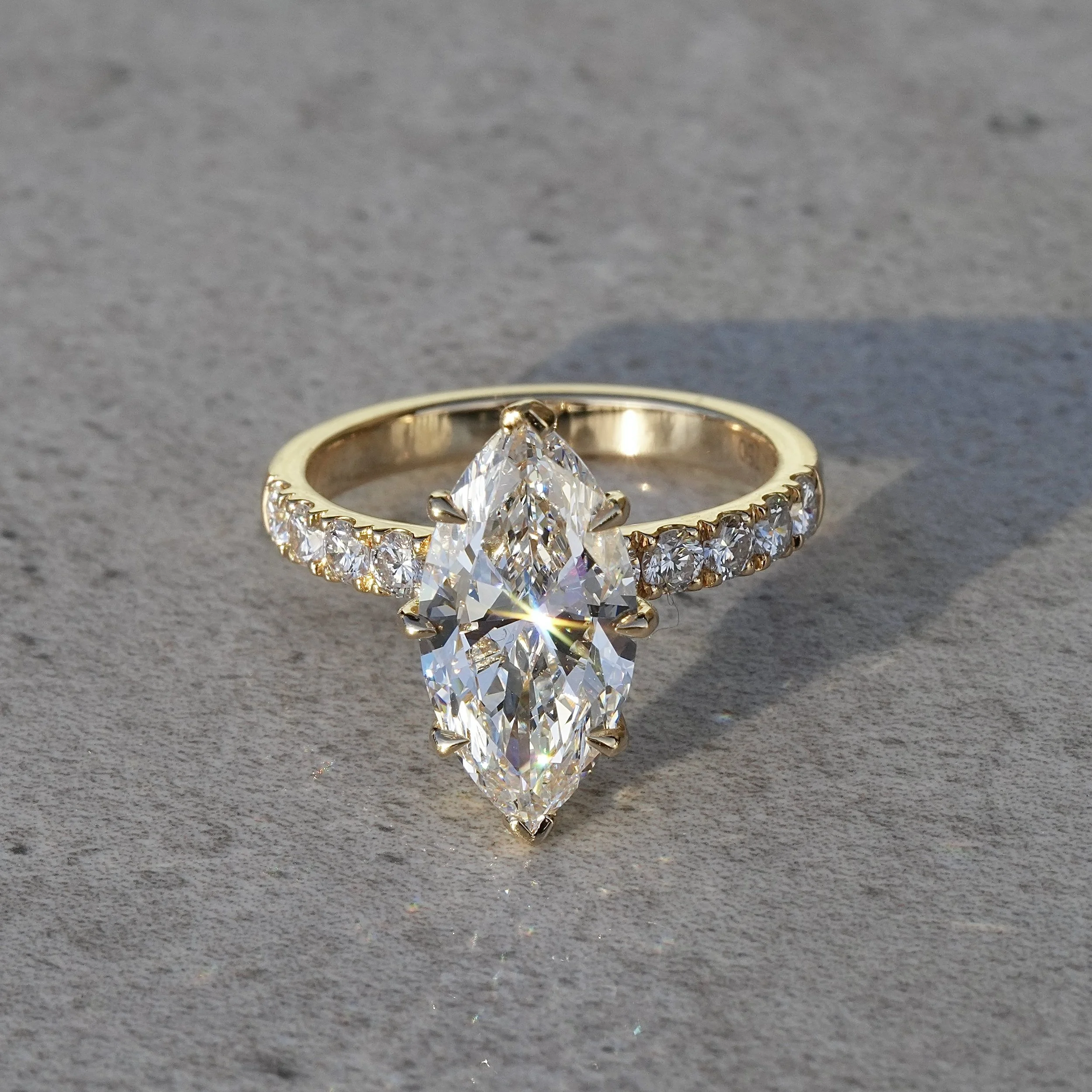 Marquise Diamond Pavé Band