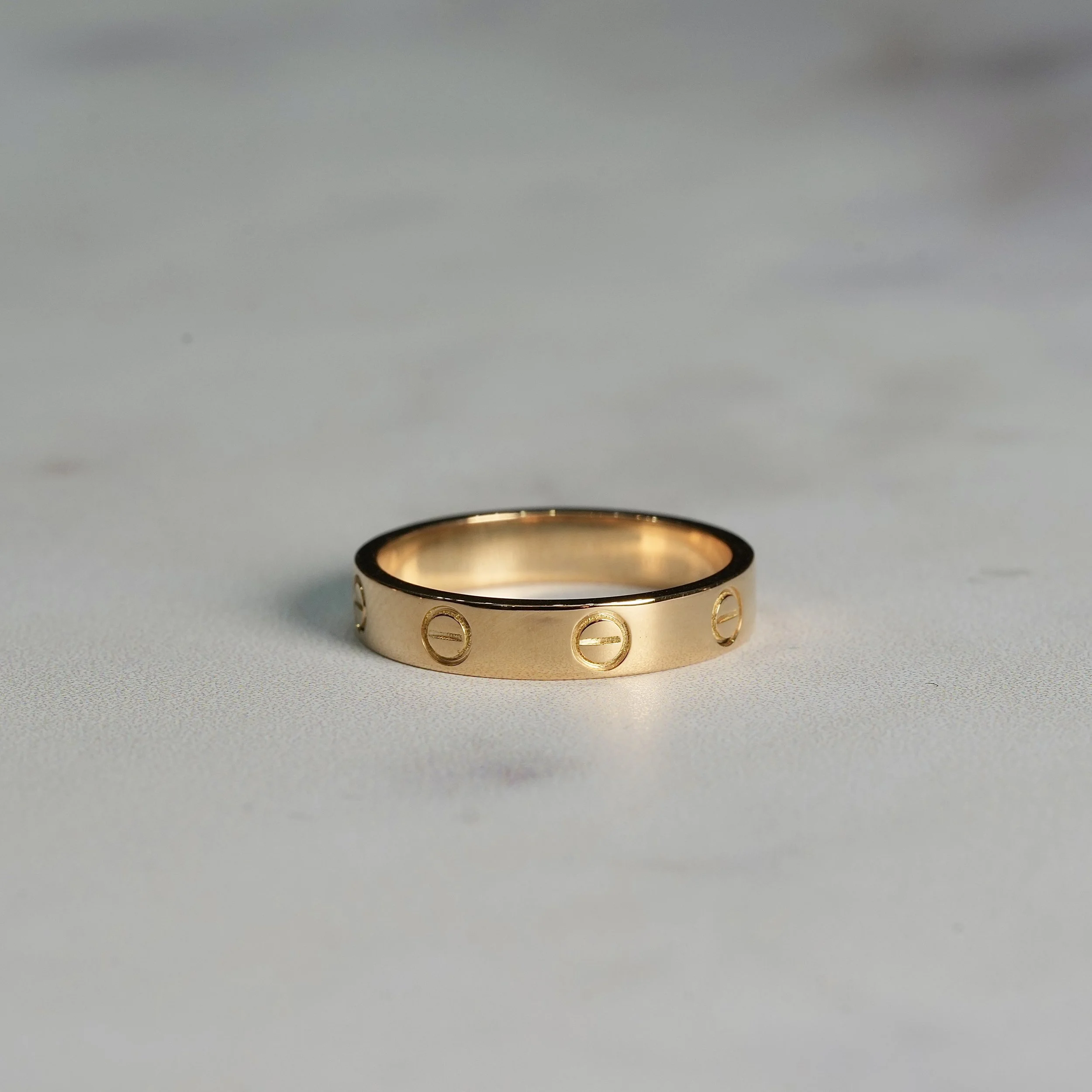 Women's Love Ring Classic Model in 18ct Yellow Gold  – Back View | Eighty8Diamonds