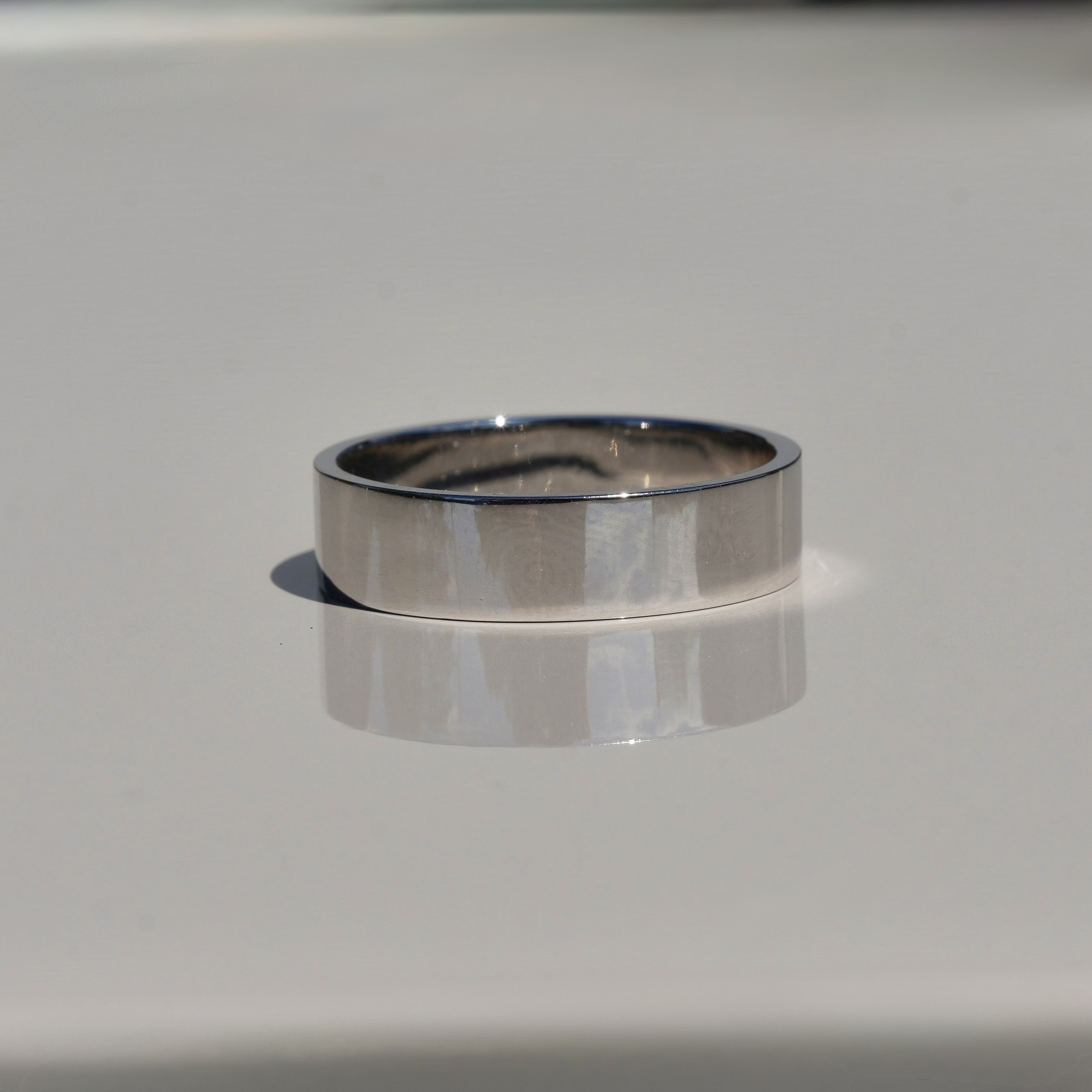 Men’s  Wedding Band in Platinum – Front View | Eighty8Diamonds