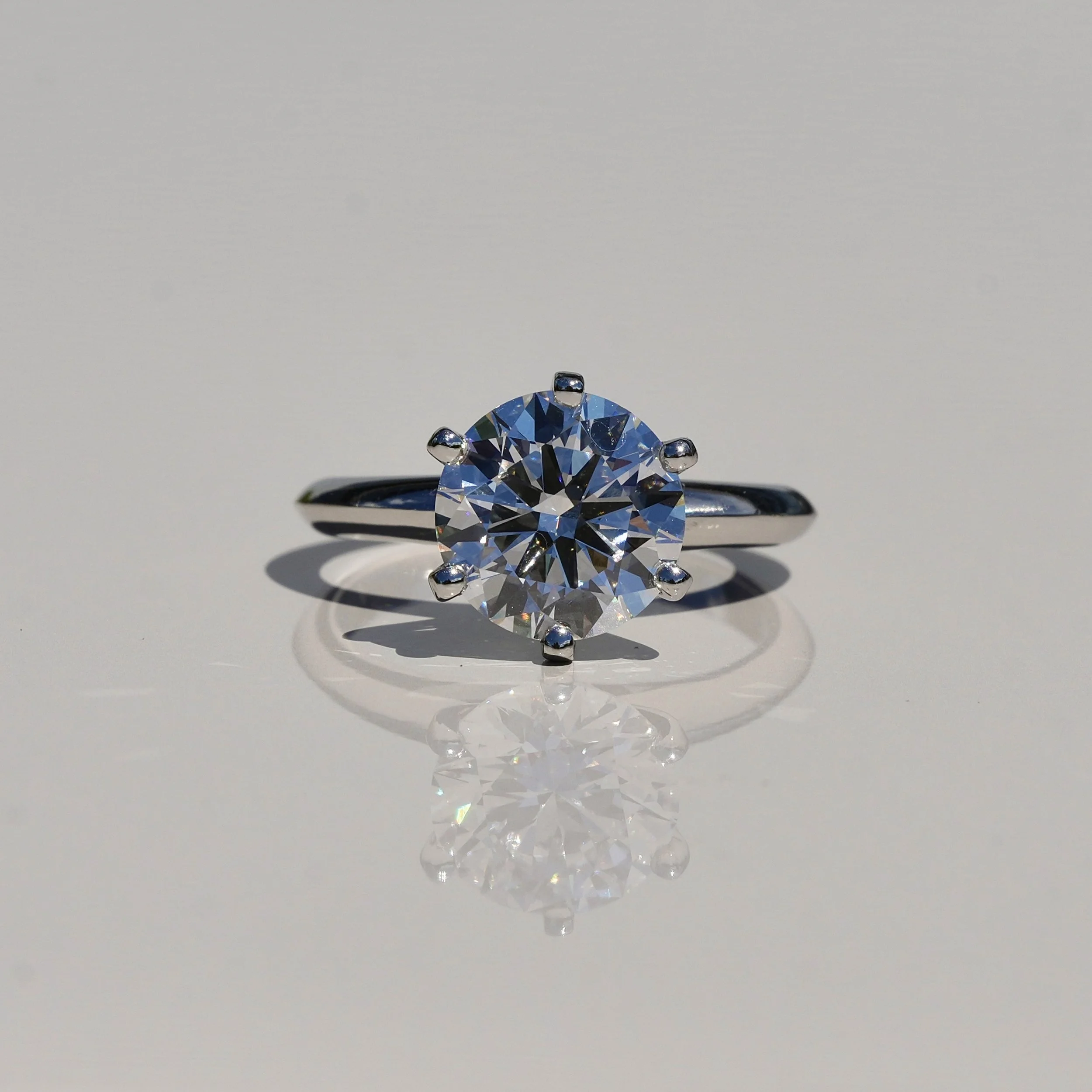 3 Carat Tiffany Design Diamond Solitaire Ring