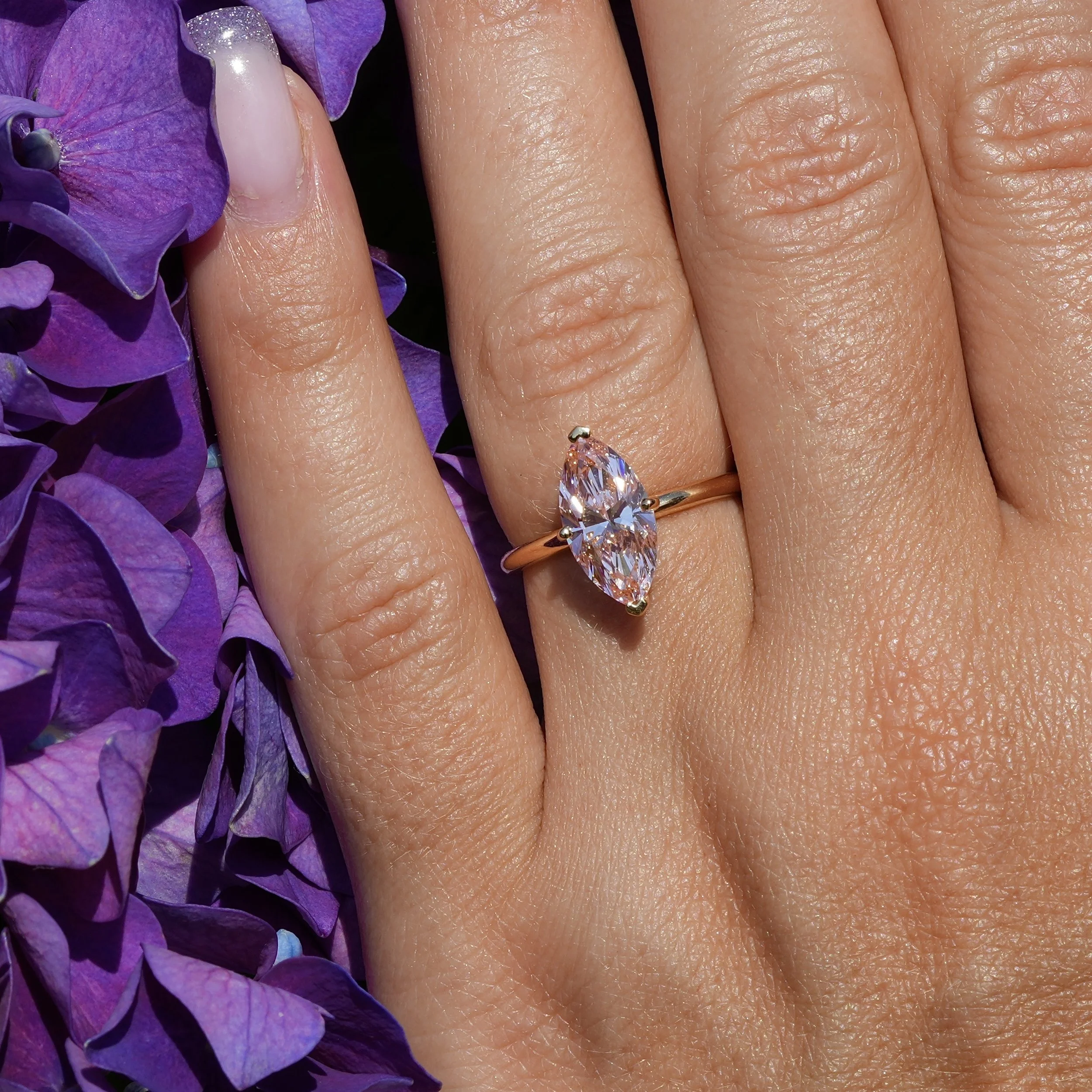 marquise-pink-diamond-2carat-solitaire-18ct-yellow-gold-eighty8diamonds-hand-view