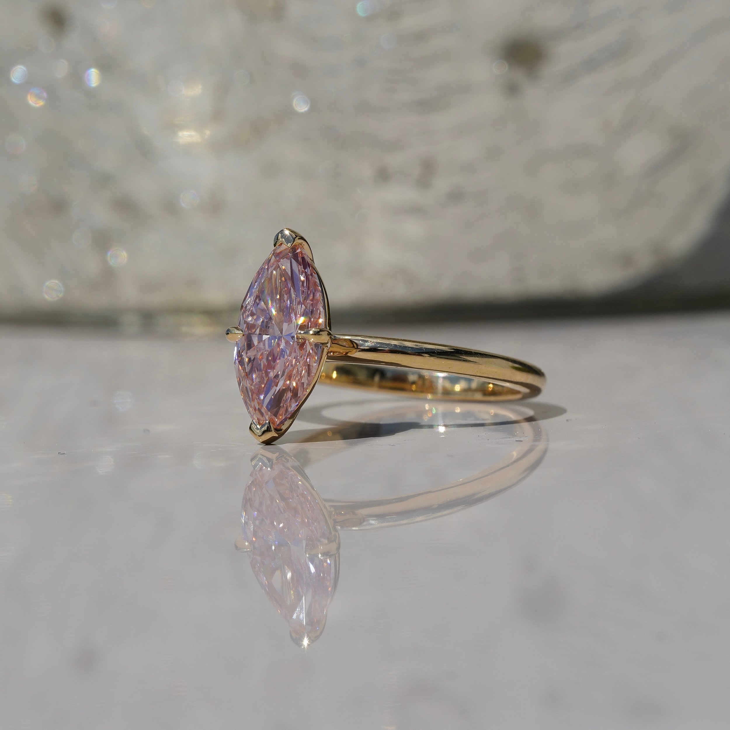 marquise-pink-diamond-2carat-solitaire-18ct-yellow-gold-eighty8diamonds-side-view