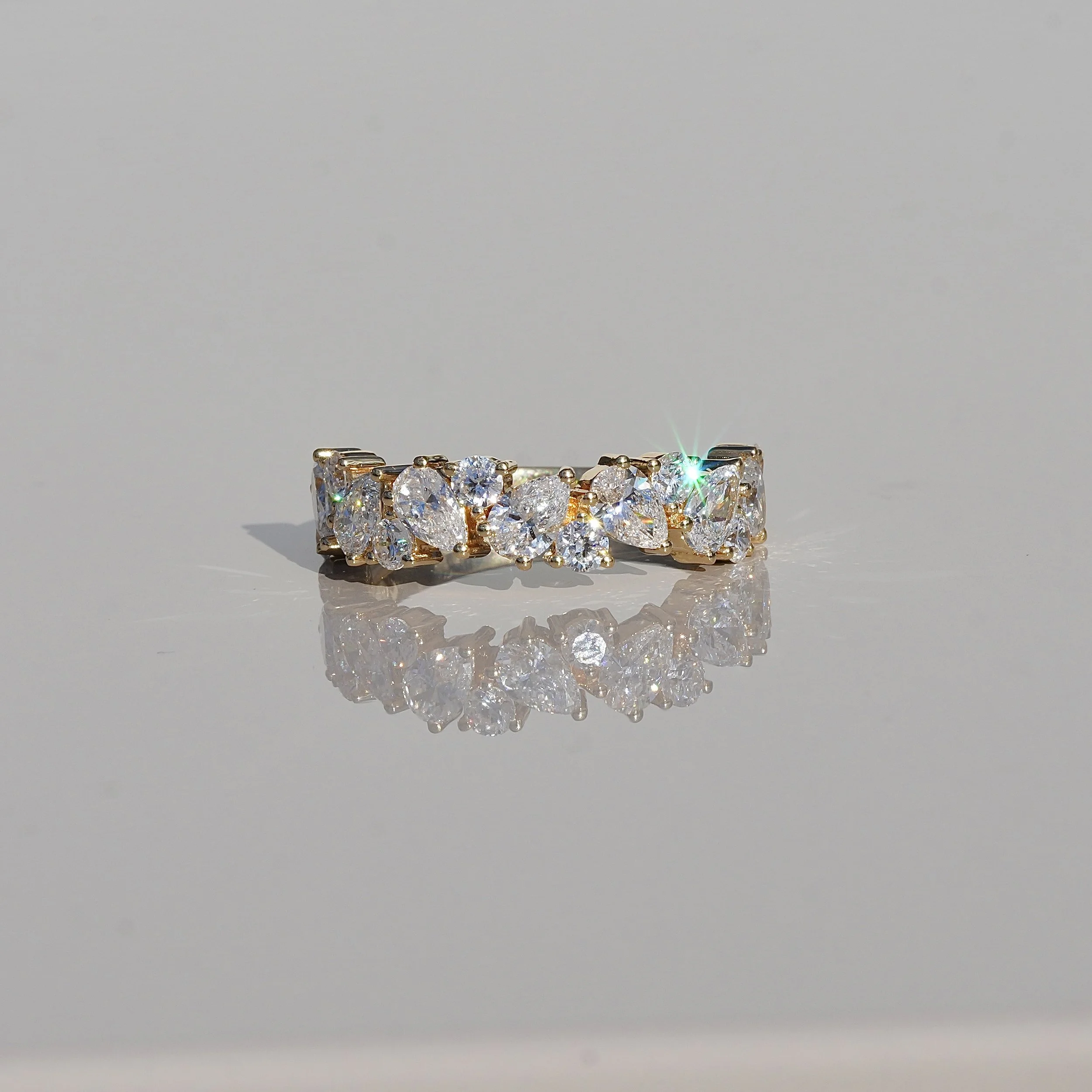 Half-Eternity Band Pear & Round