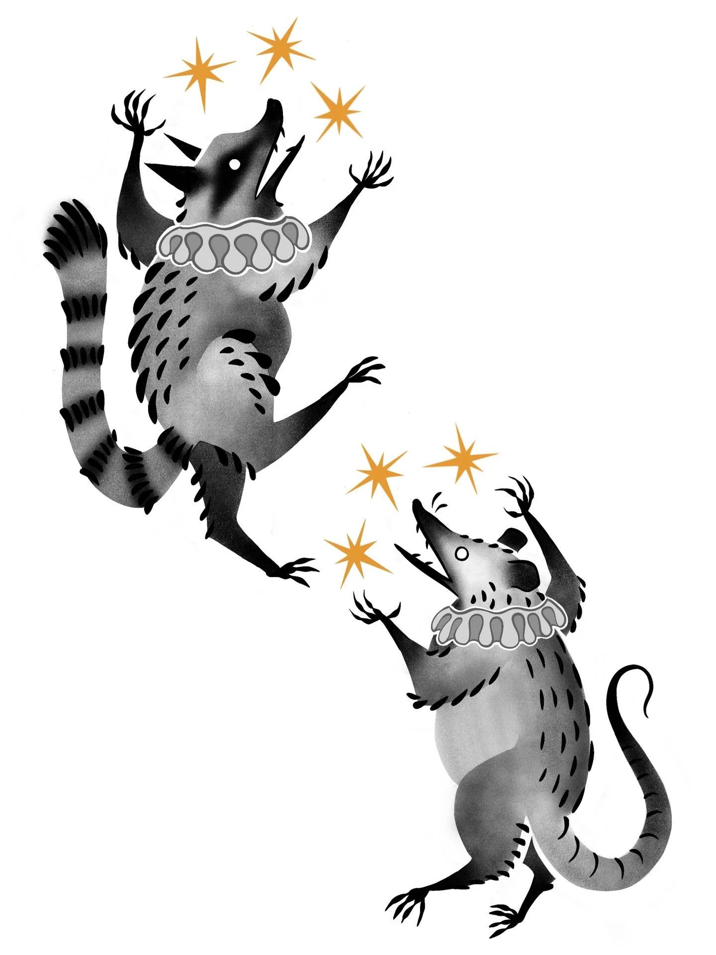 Welcome to the circus!
Racoon and opossum available.
DM or email to book

#racoontattoo #blackandgreytattoo #opossumtattoo #tattooflash #darktattoos
