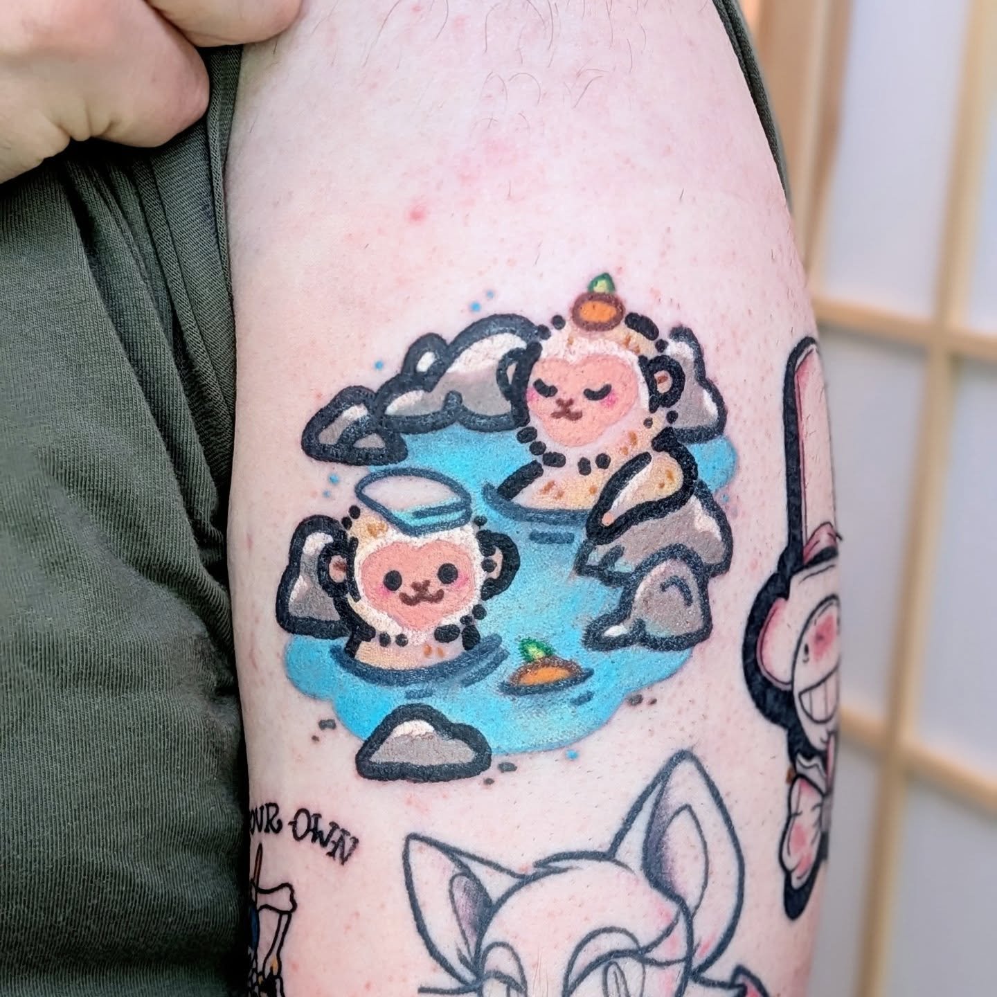 Oh to be a snow monkey chilling in the hot springs...

Sponsored by @magnumtattoosupplies 

#cutetattoo #kawaiitattoo #monkeytattoo