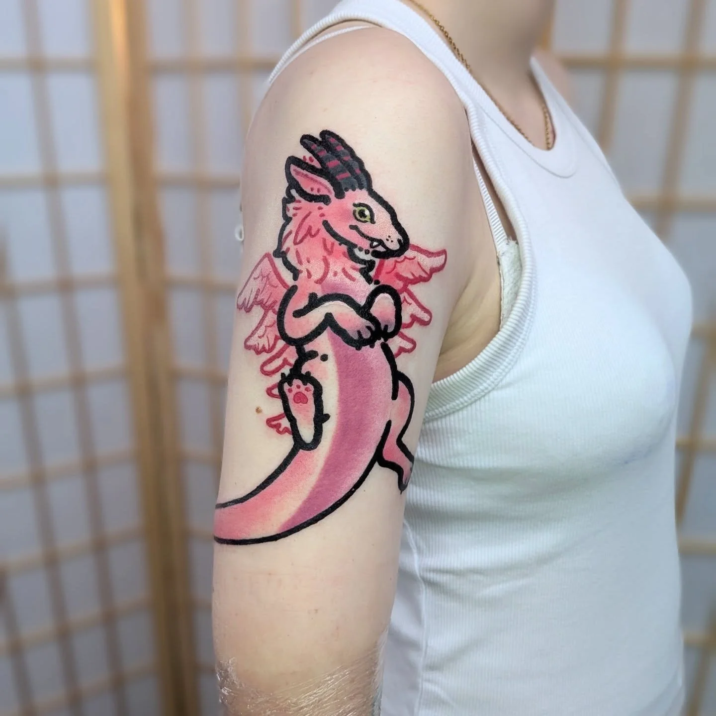 Magnadramon!!!
My client wanted this cuties tail wrapping around their  arm! So we did just that!! 
So piiiink 

Sponsored by @magnumtattoosupplies 

#cutetattoo #kawaiitattoo #digimontattoo #magnadramon
