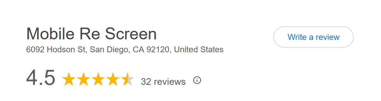 4.5 stars on Google!