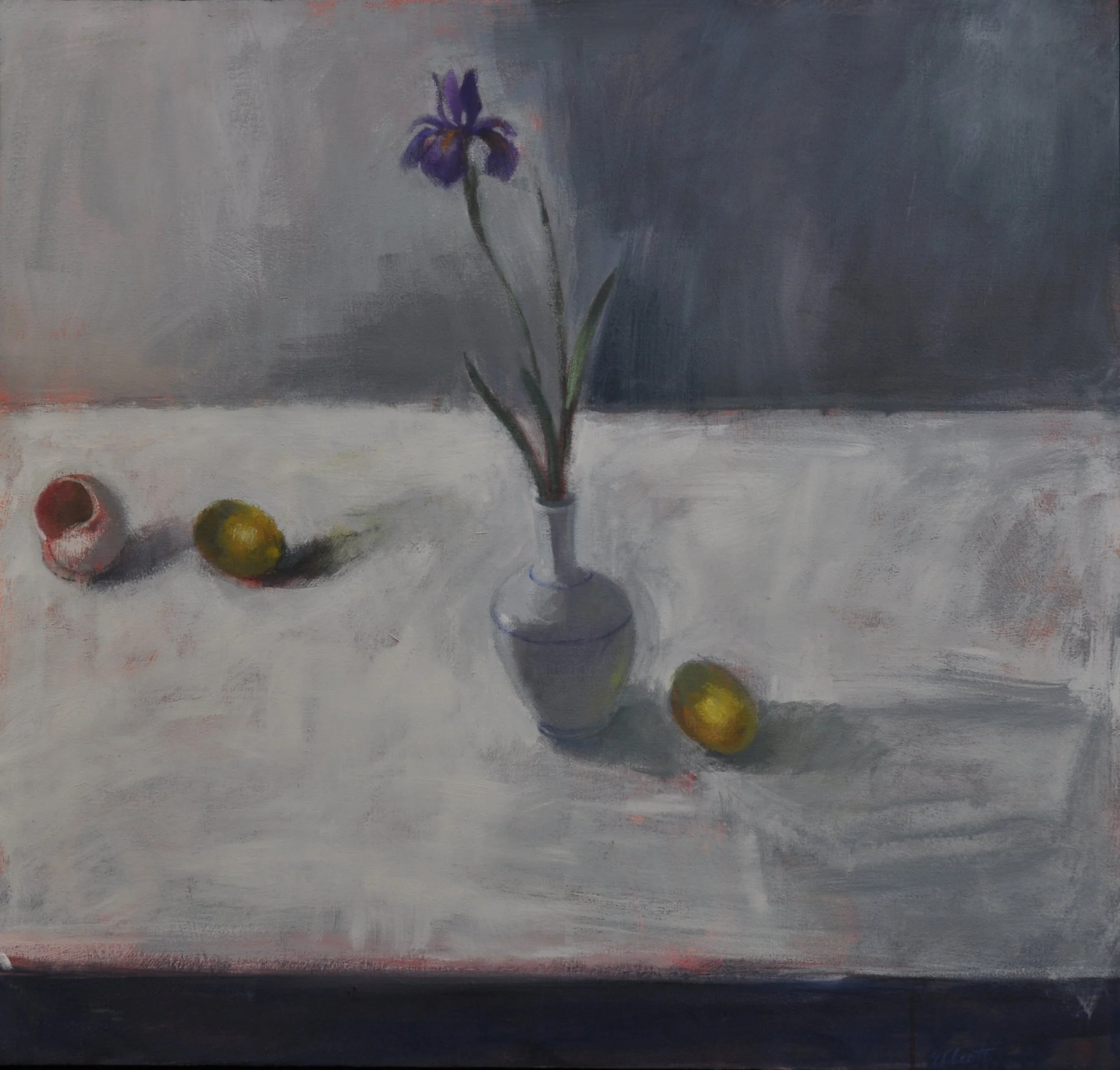 untitled (iris white vase two lemons) 40 x 38 $1900