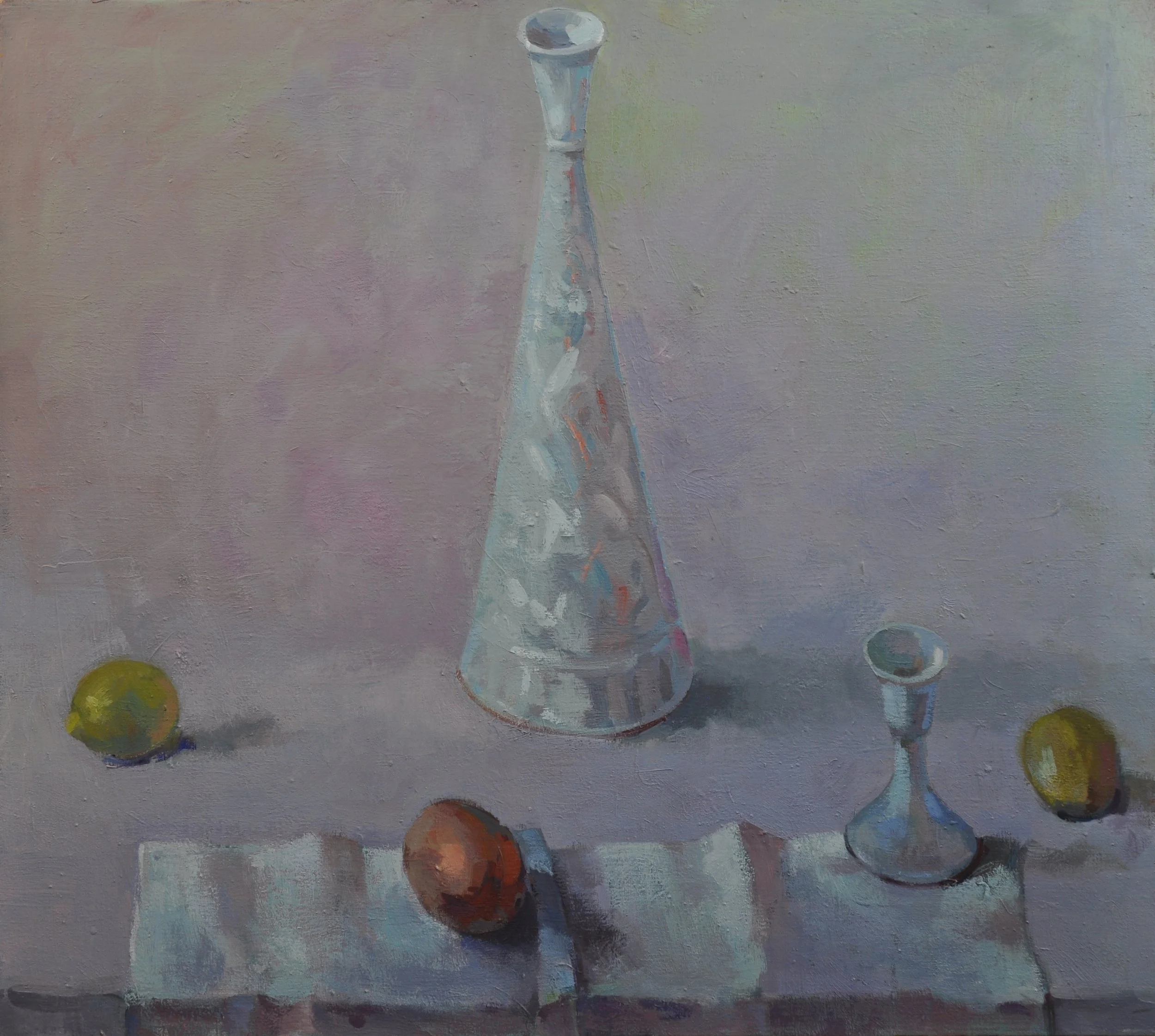 untitled (tall white central vase) 40 x 36 $1800