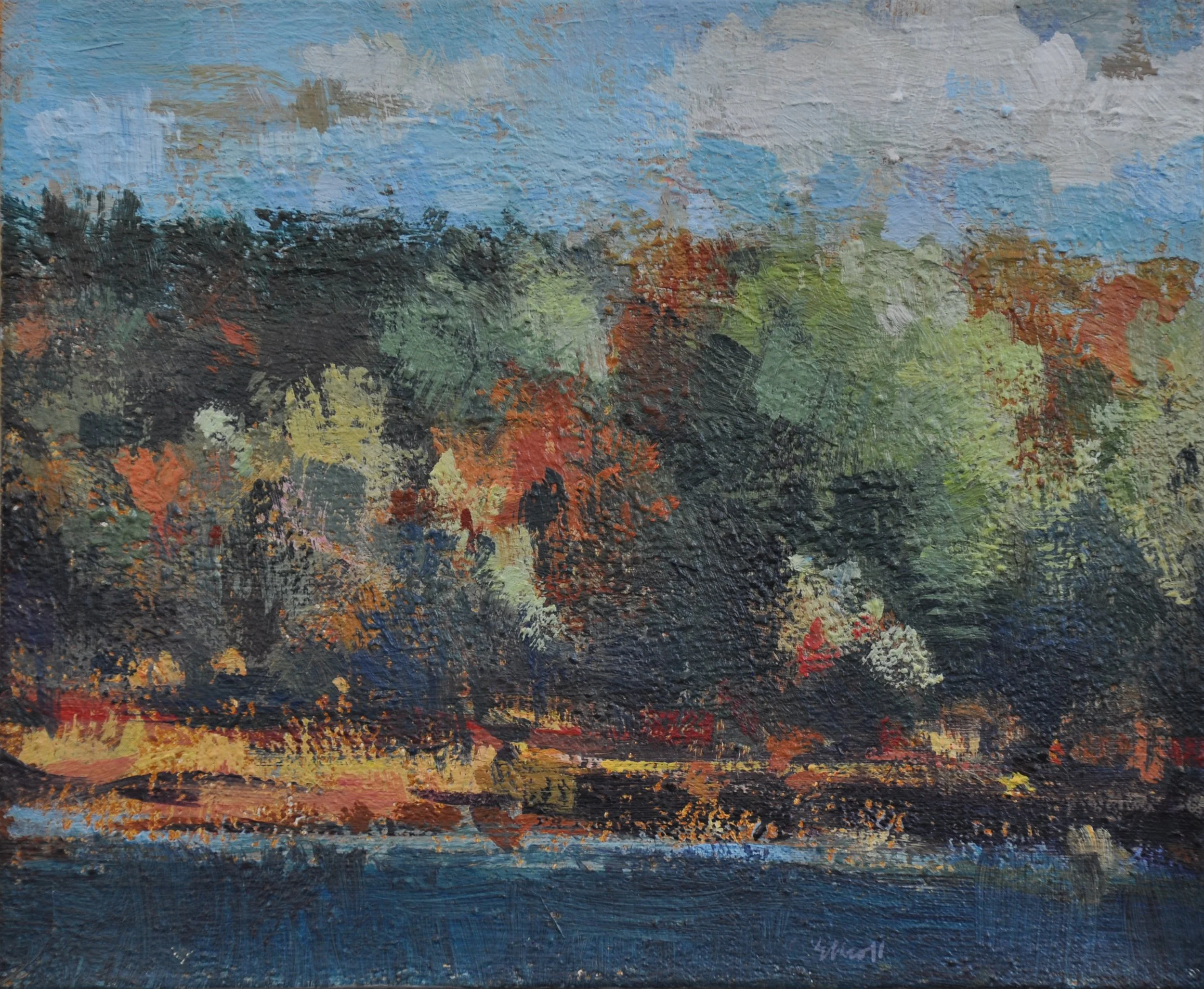 Swan Pond 12 x 10 $425