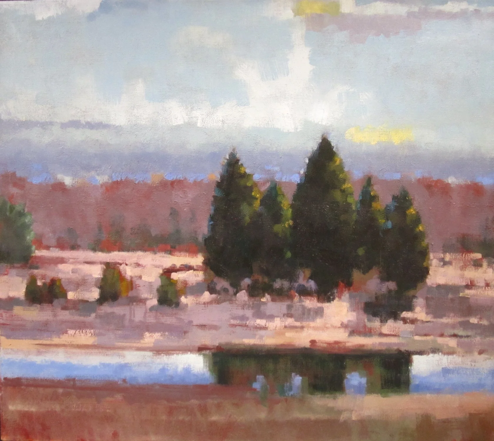 Trees on the Namasket 36 x 32 $1500