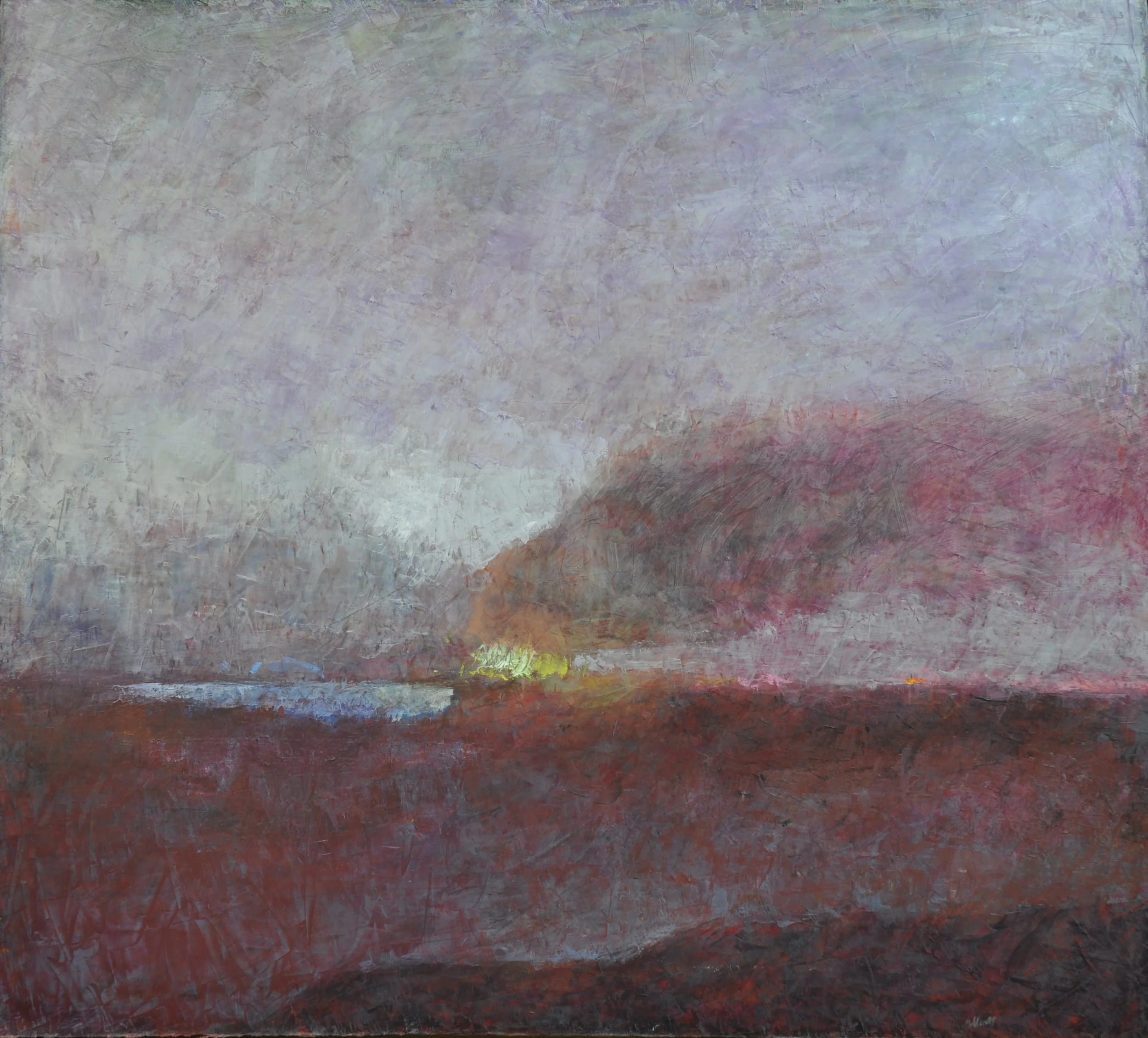 Fire On The Marsh 40 x 36 $1800