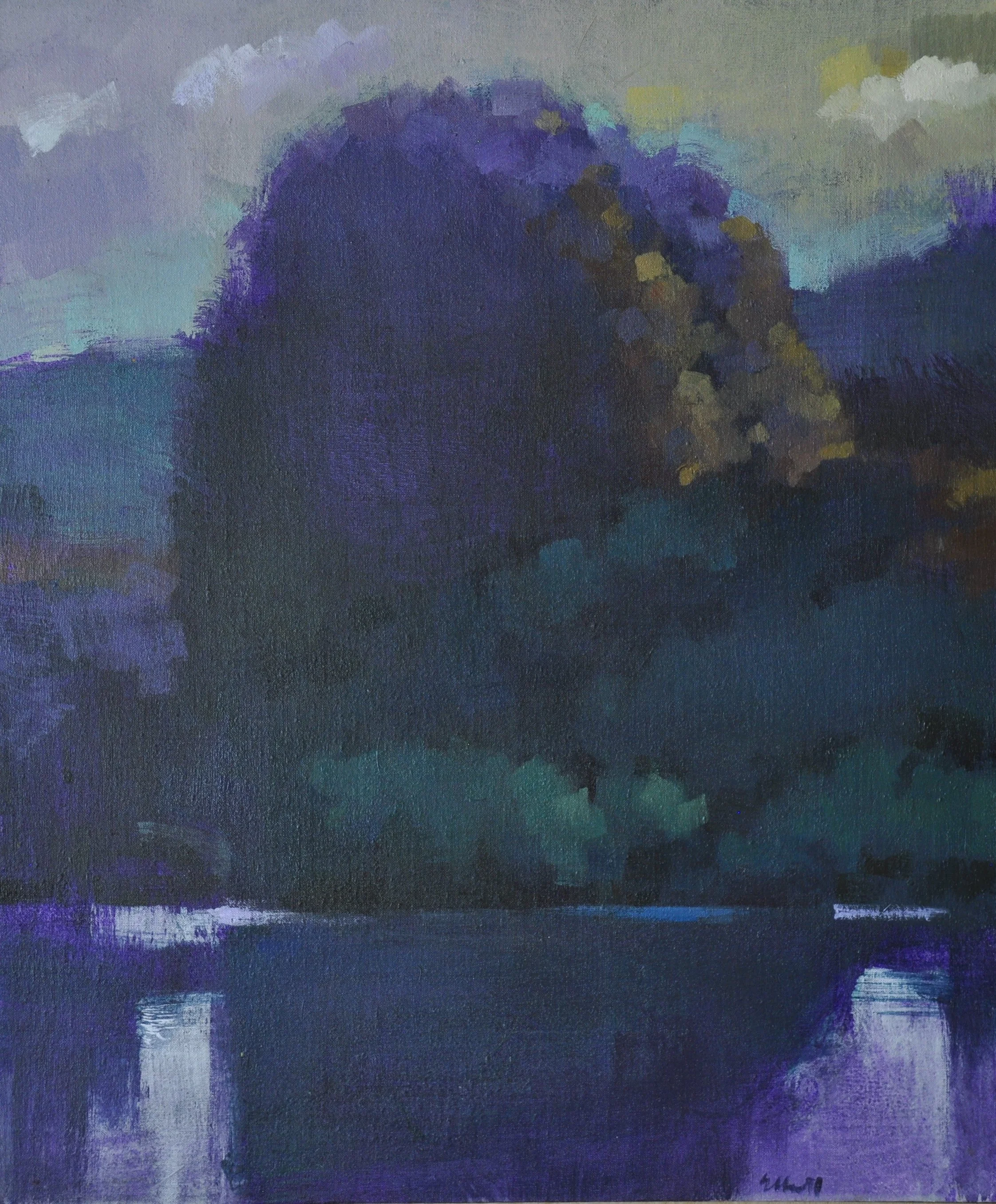 Pond at Dusk 22 x 26 $875