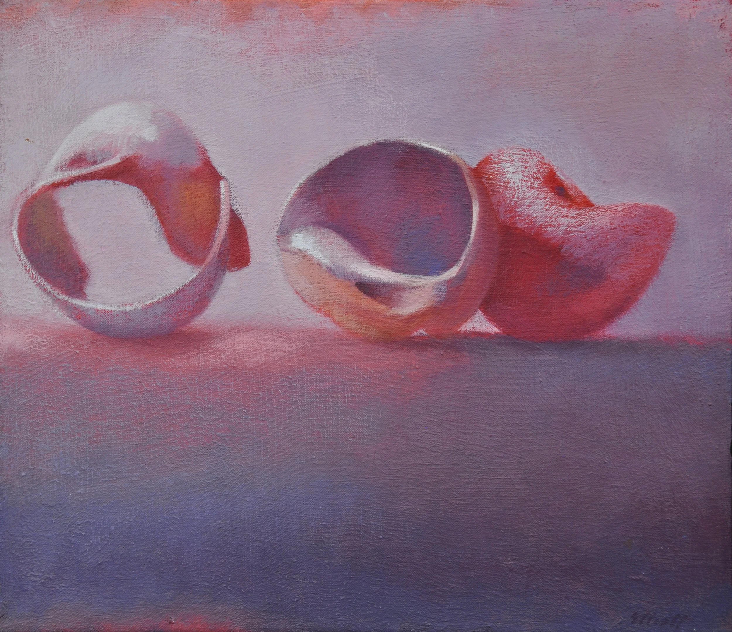 Three Moon Shells 16 x 14 $550