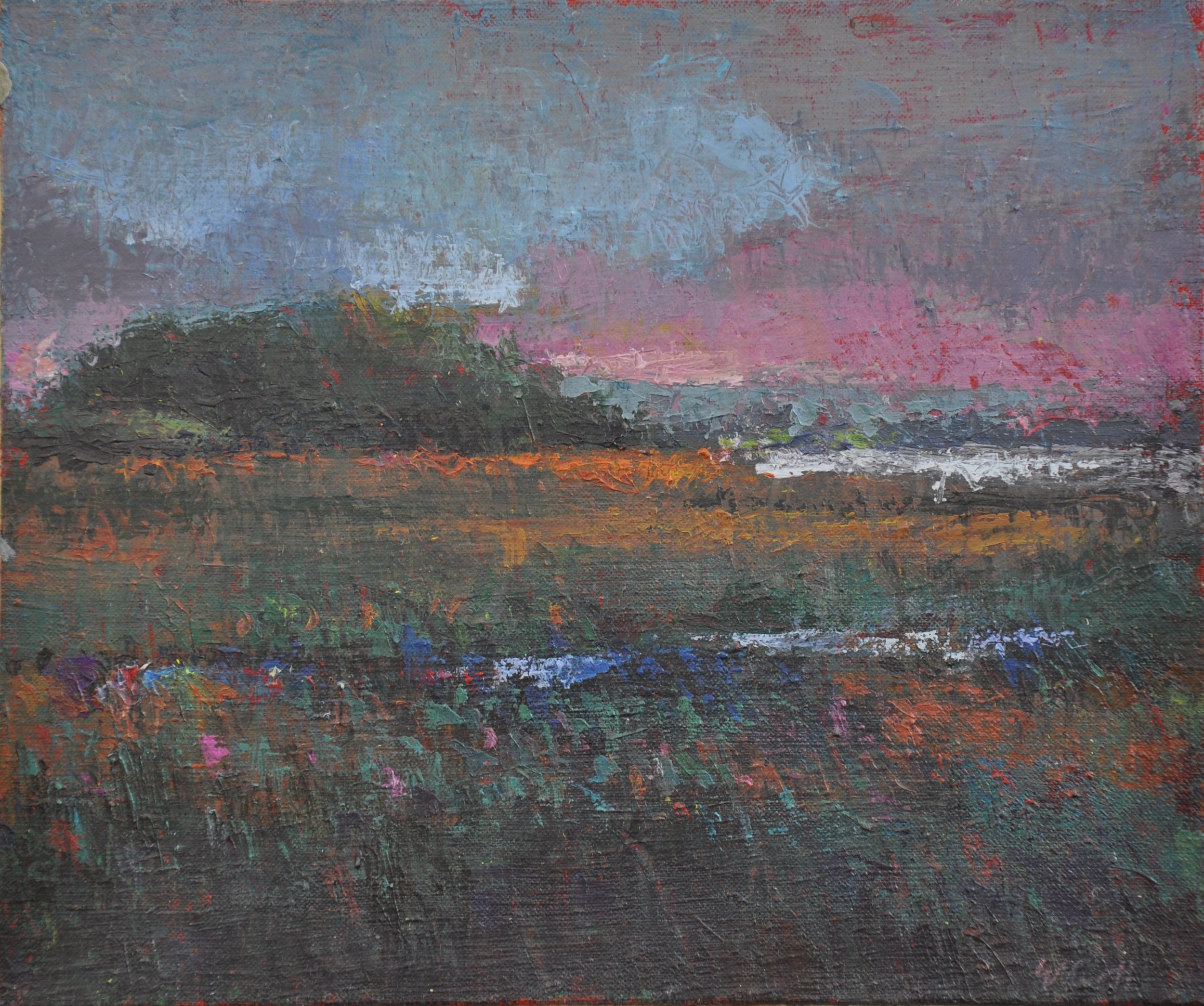 Marsh at Dusk 12 x 10 $425