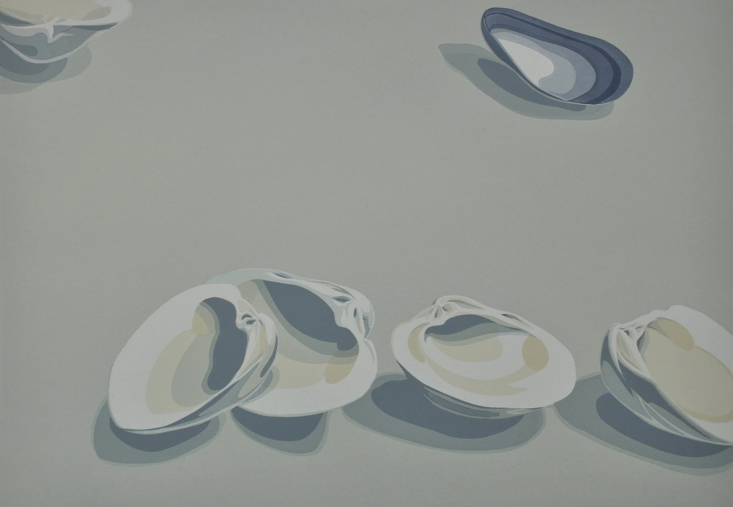 Clams with Mussel 24 x 17