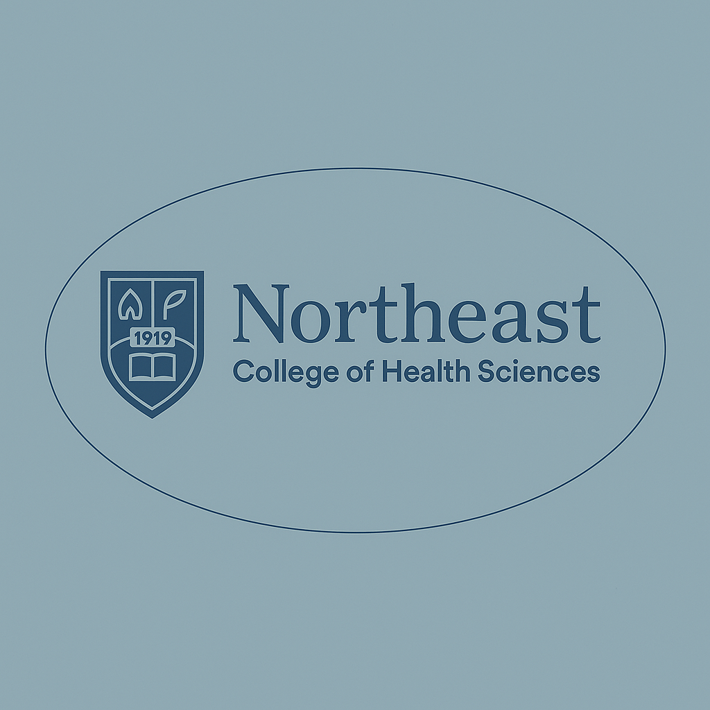 Logo of Northeast College of Health Sciences with a shield emblem and the year 1919