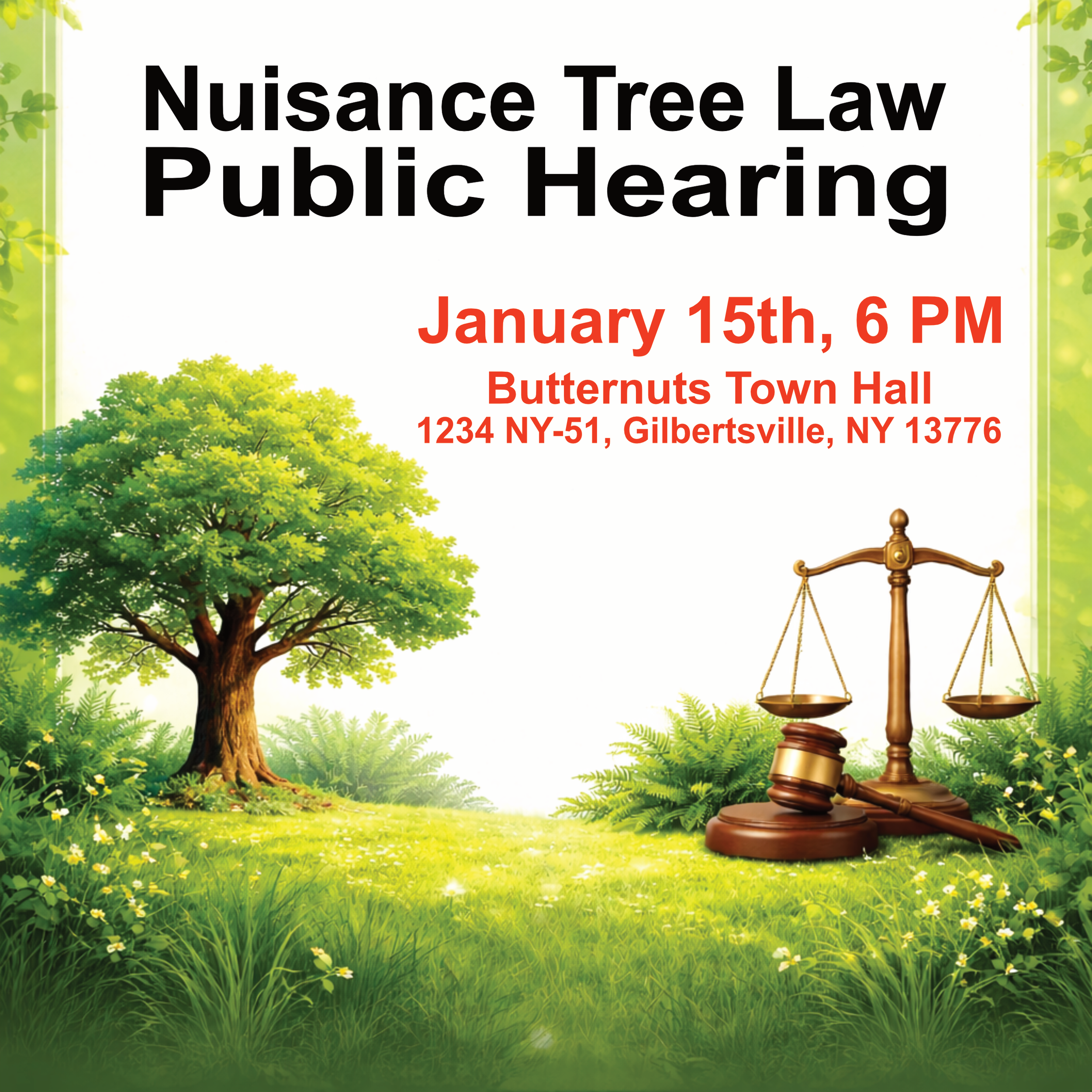 Tree Law Public Hearing