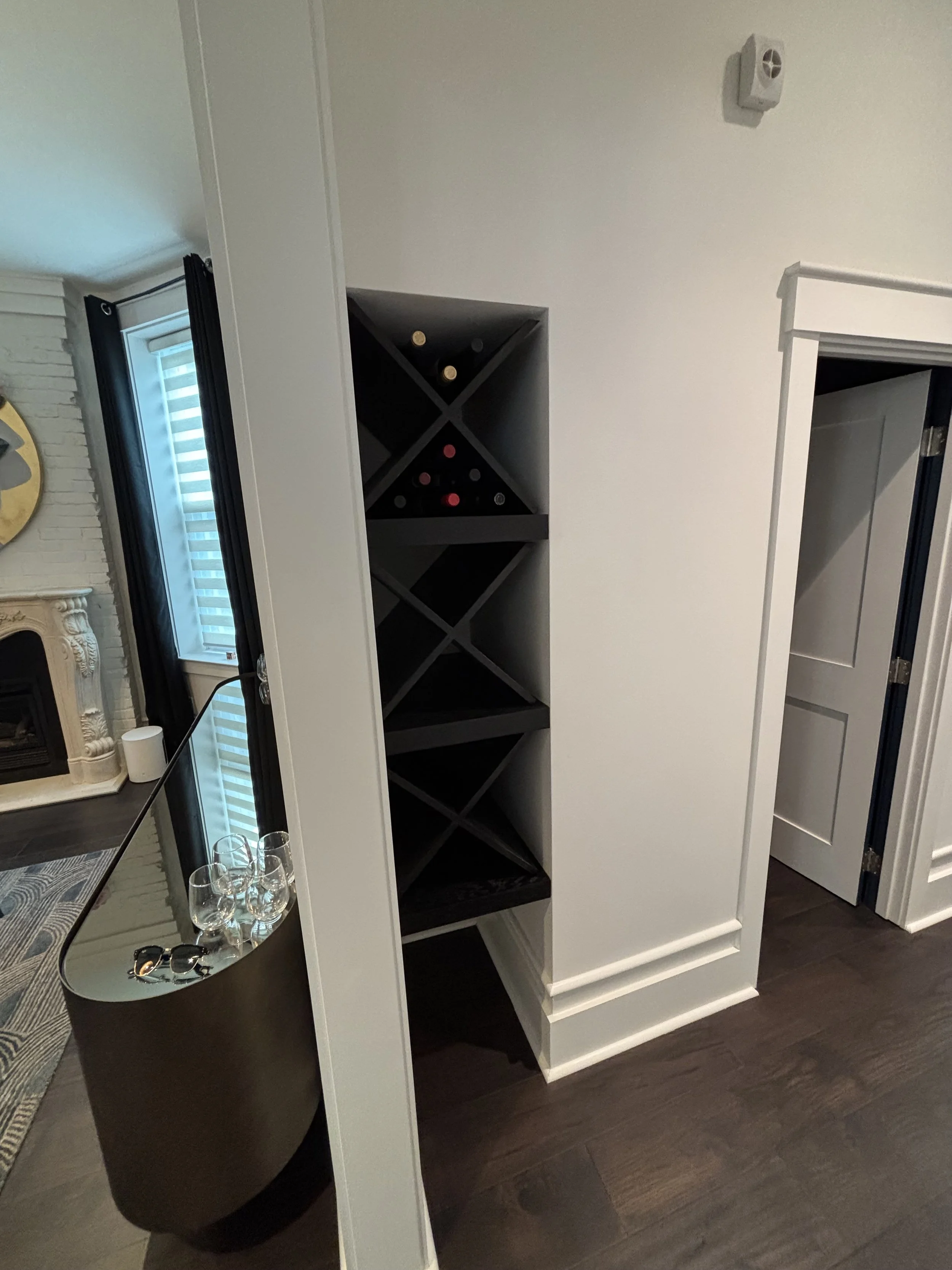 built in wine rack view 1