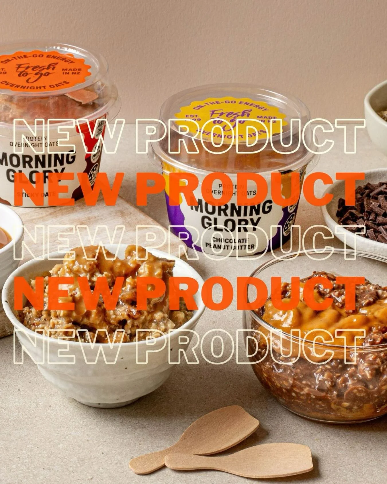 Morning Glory Protein Overnight Oats have landed &mdash; loaded with 35g+ of protein per serve.

High protein, no prep, no fuss.

A clean, balanced hit of fuel you can grab on the run and trust to keep you going. Available in Chocolate Peanut Butter 