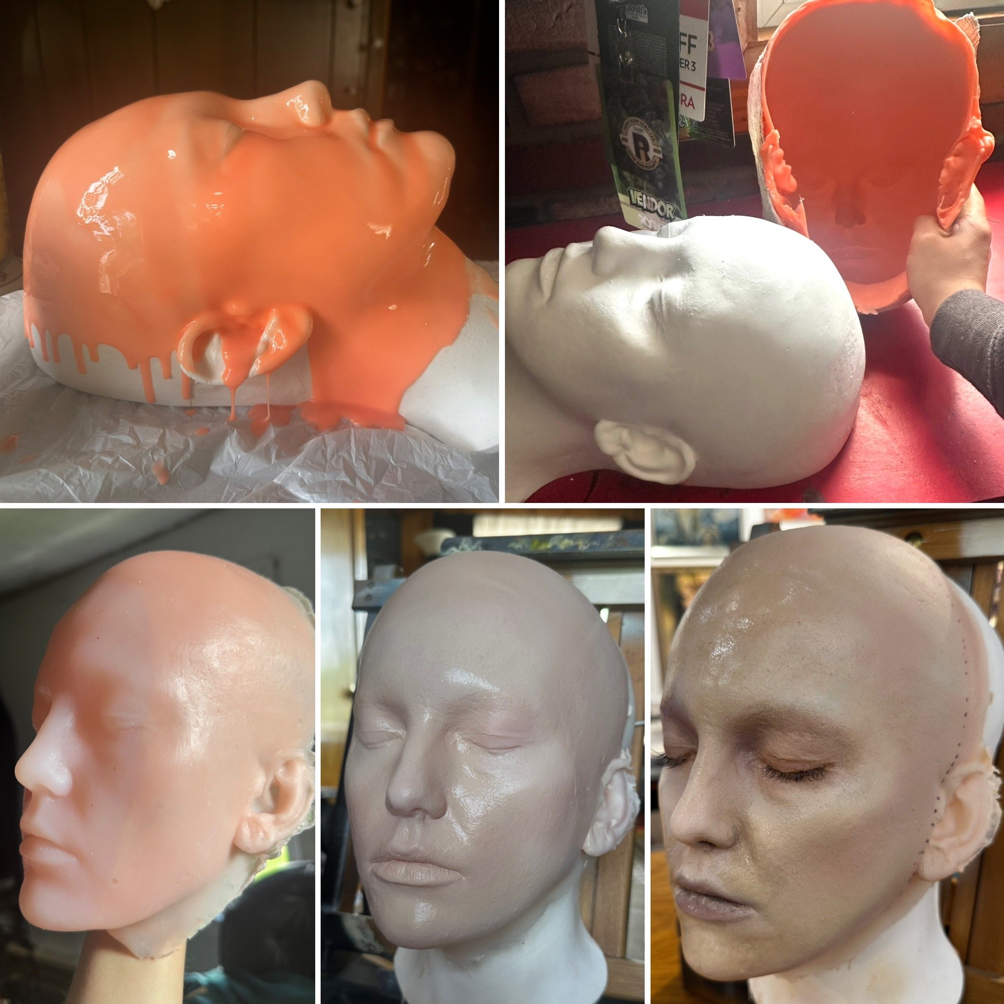 Film Prop- Silicone corpse face/mask