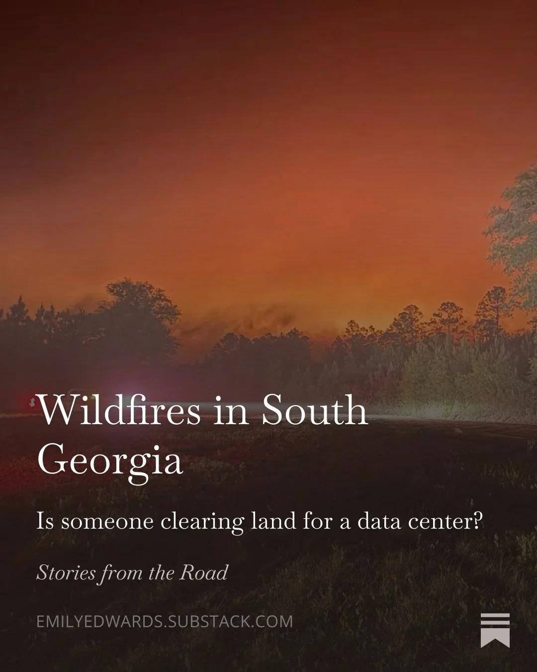It&rsquo;s been impossible to ignore the smog from the wildfires in Georgia this week. It&rsquo;s also been impossible to ignore the suspicious coincidences surrounding the unusually large fires, like the heated local debates over data centers in the