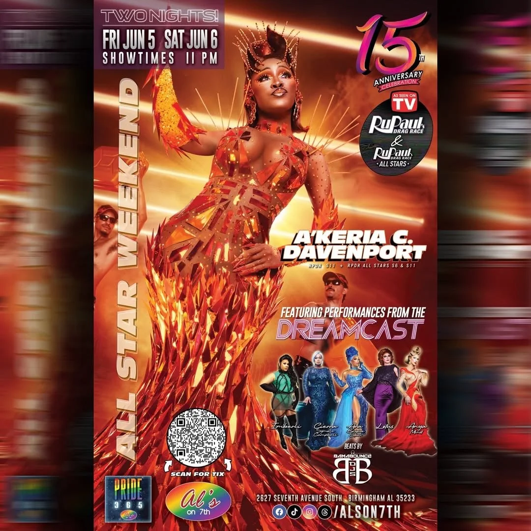 FRI JUN 5 &amp; SAT JUN 6! Buckle up! Cause we&rsquo;re kicking off Pride Month with an ALL STAR WEEKEND at the #showplacewithspace! 

From RuPaul&rsquo;s Drag Race All Stars 11:  @mizakeriachanel (Fri &amp; Sat) Featuring performances from the #DREA