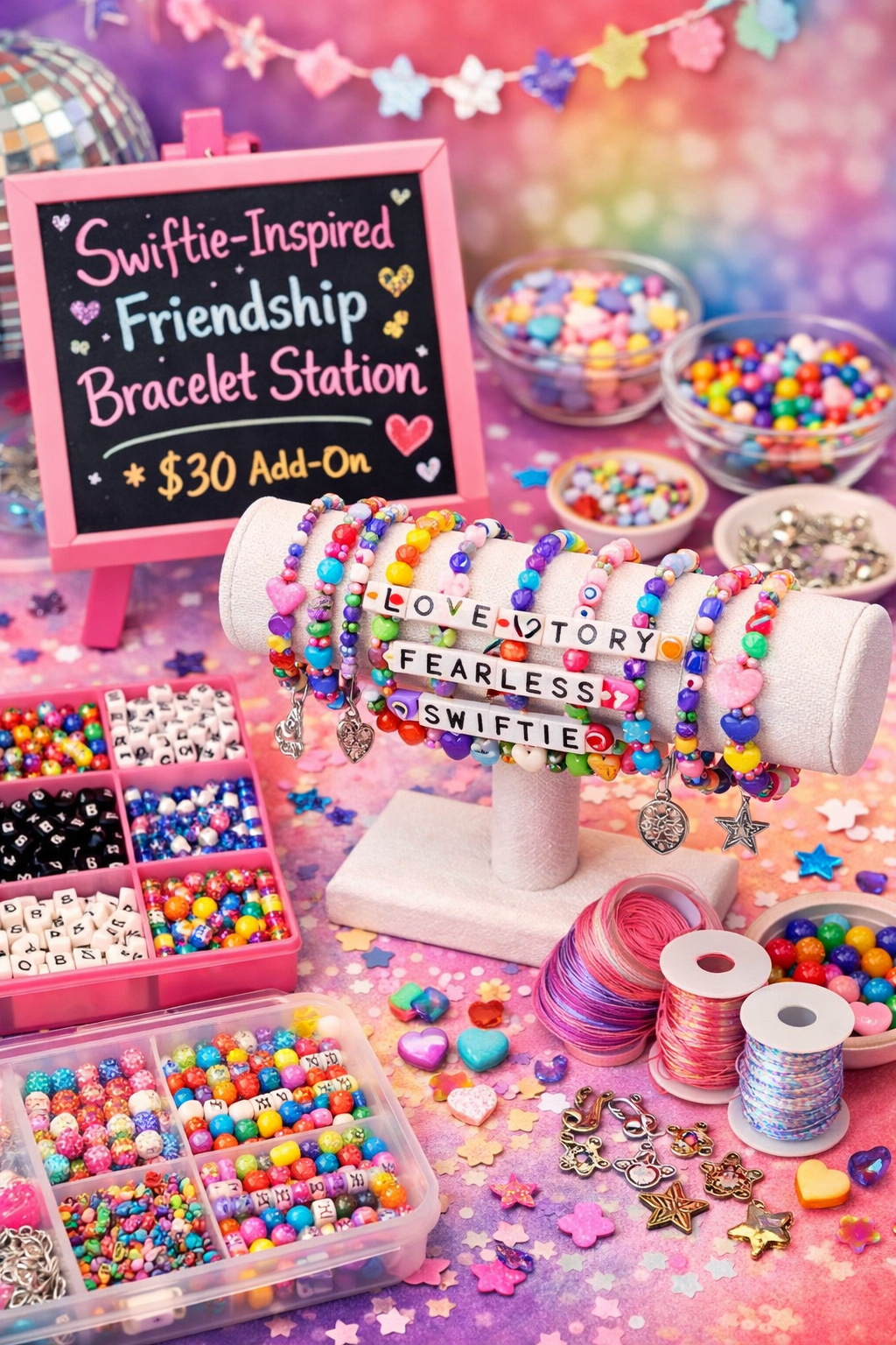 Swiftie-Inspired Friendship Bracelet Station